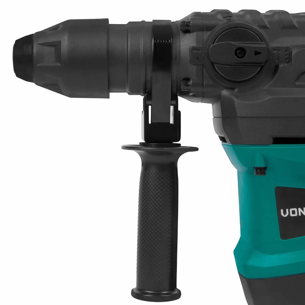 VONROC Młot Udarowo-Obrotowy 1500W – 6J, 32mm SDS-Plus, 860 obr/min, 4 Funkcje: Wiercenie, Wiercenie z Udarem, Dłutowanie, Regulacja Dłuta – Zestaw z Wiertłami, Dłutami, Osłoną Przeciwpyłową i Walizką