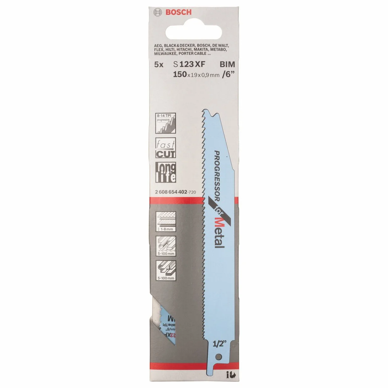 Bosch Profesional BRZESZCZOT S 123 XF 5PC