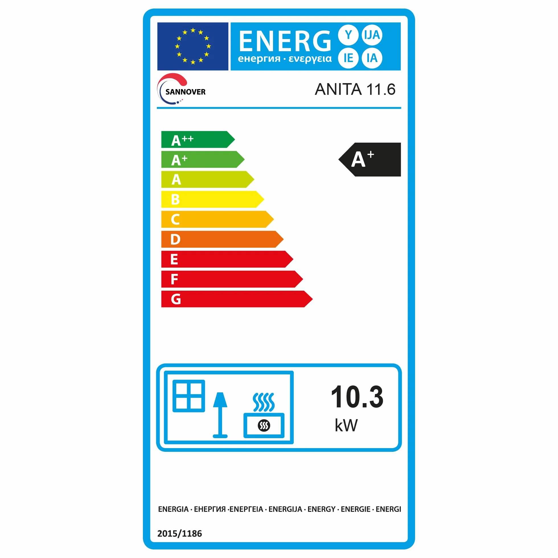 Anita wodoodporna patelnia na pellet 11,6 kW Bordeaux Sannover