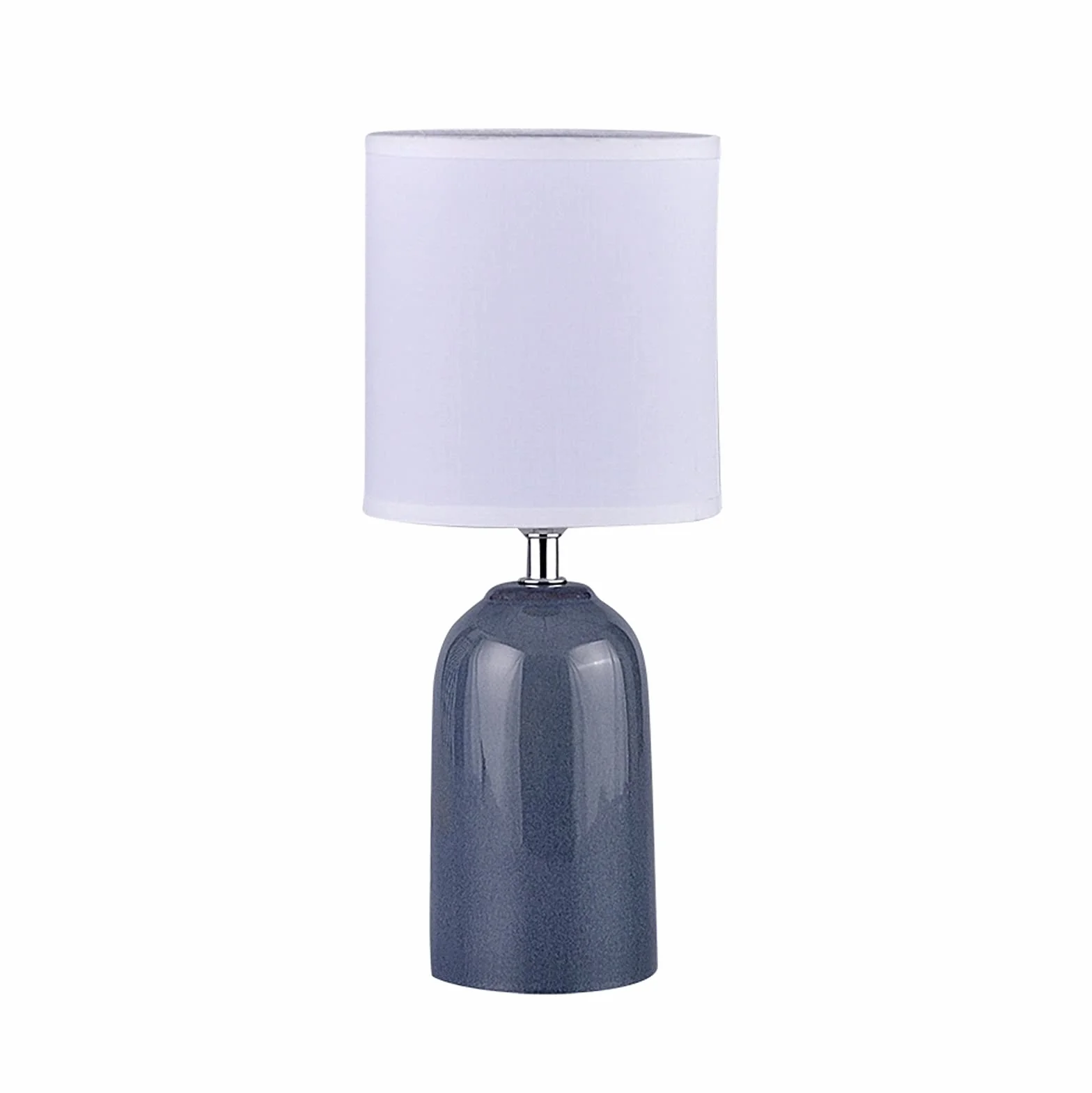 CCXXYGWJ na biurko Retro Niebieskie lampy stołowe Lampki nocne z abażurem z tkaniny Zwięzłe lampy nocne do domowego biura Cafe Lampka do nauki, 13,4" H Lampka na biurko na biurko Led