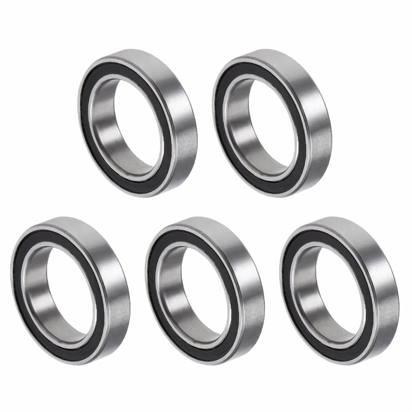 QUARKZMAN 6701-2RS 12x18x4mm Łożyska kulkowe x 5szt Chrom Stal do maszyn i narzędzi, [Podwójne uszczelnienie]