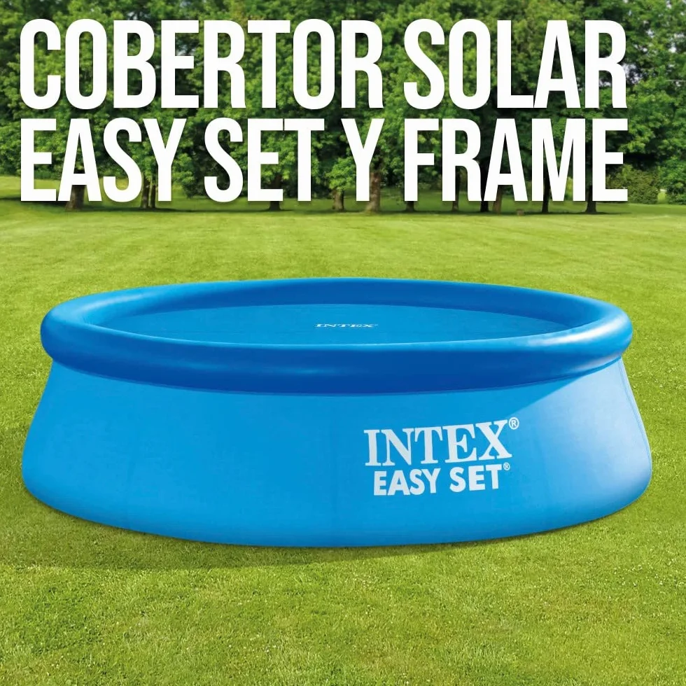 Intex Easy Set Frame Plandeka Solarna 366 cm Niebieski