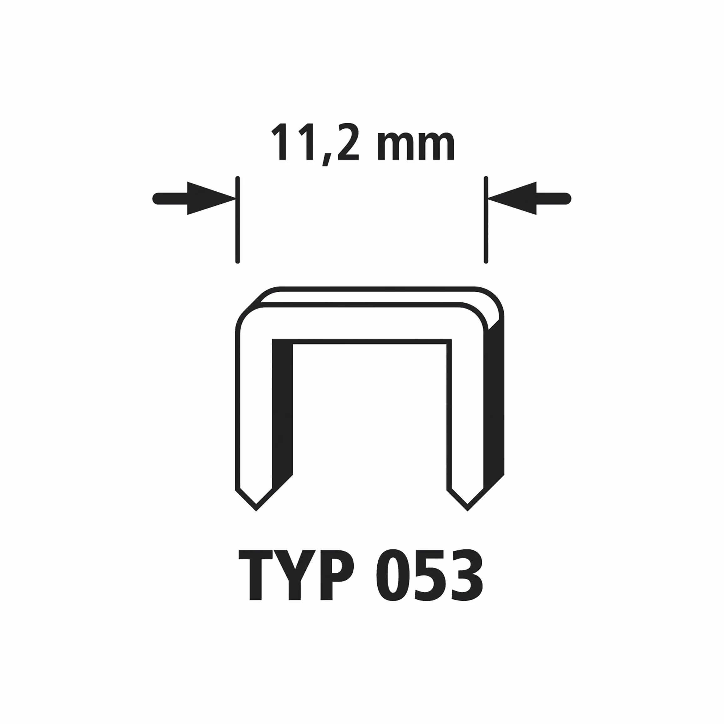 wolfcraft 7016000 4000 zszywek szerokie, stal typ 53 6 mm, único