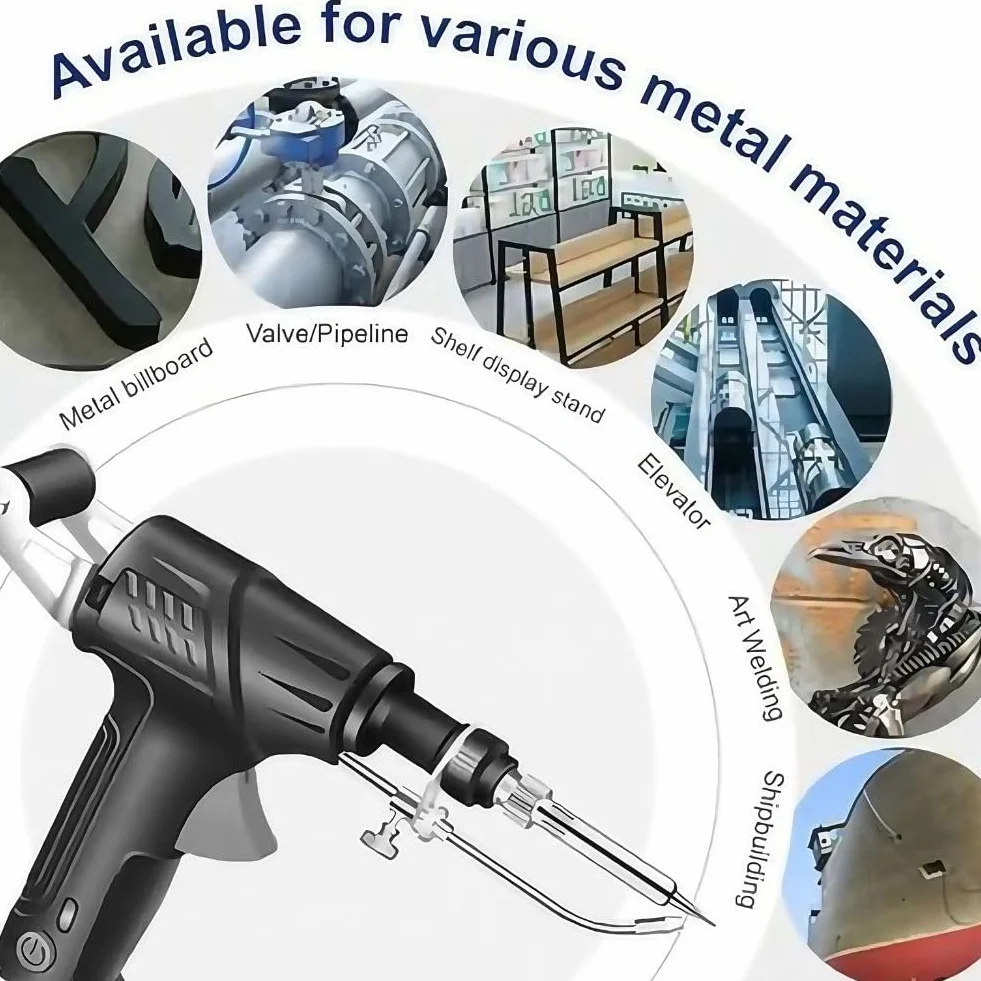 Ręczna spawarka laserowa 3 w 1, 1500 W, spawarka laserowa 4 w 1, pistolet laserowy z automatycznym posuwem drutu do spawania, usuwania rdzy i cięcia metalu, przenośna spawarka laserowa (A, wewnątrz)
