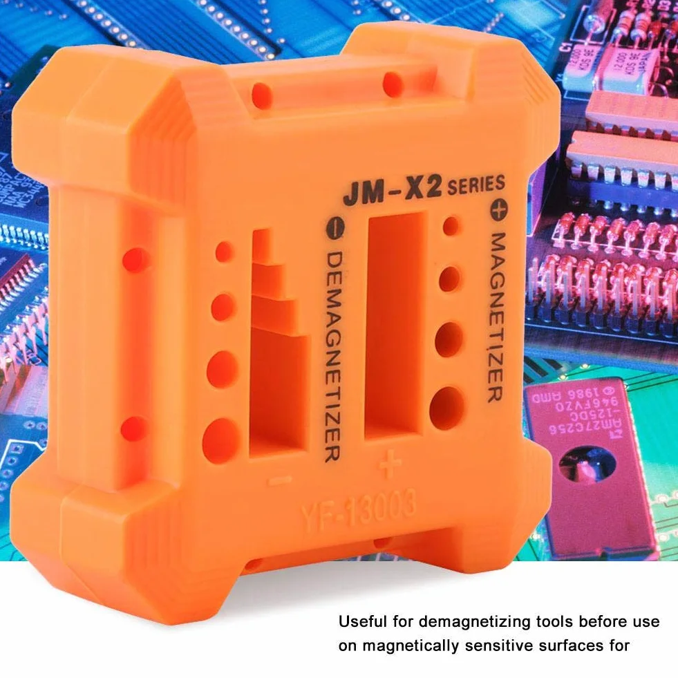 DeWin Magnezator Demagnetyzator - Magnesator demagnezujący Praktyczne i przenośne narzędzie do magnesu demagnezatora do końcówek wkrętaków, końcówek śrub