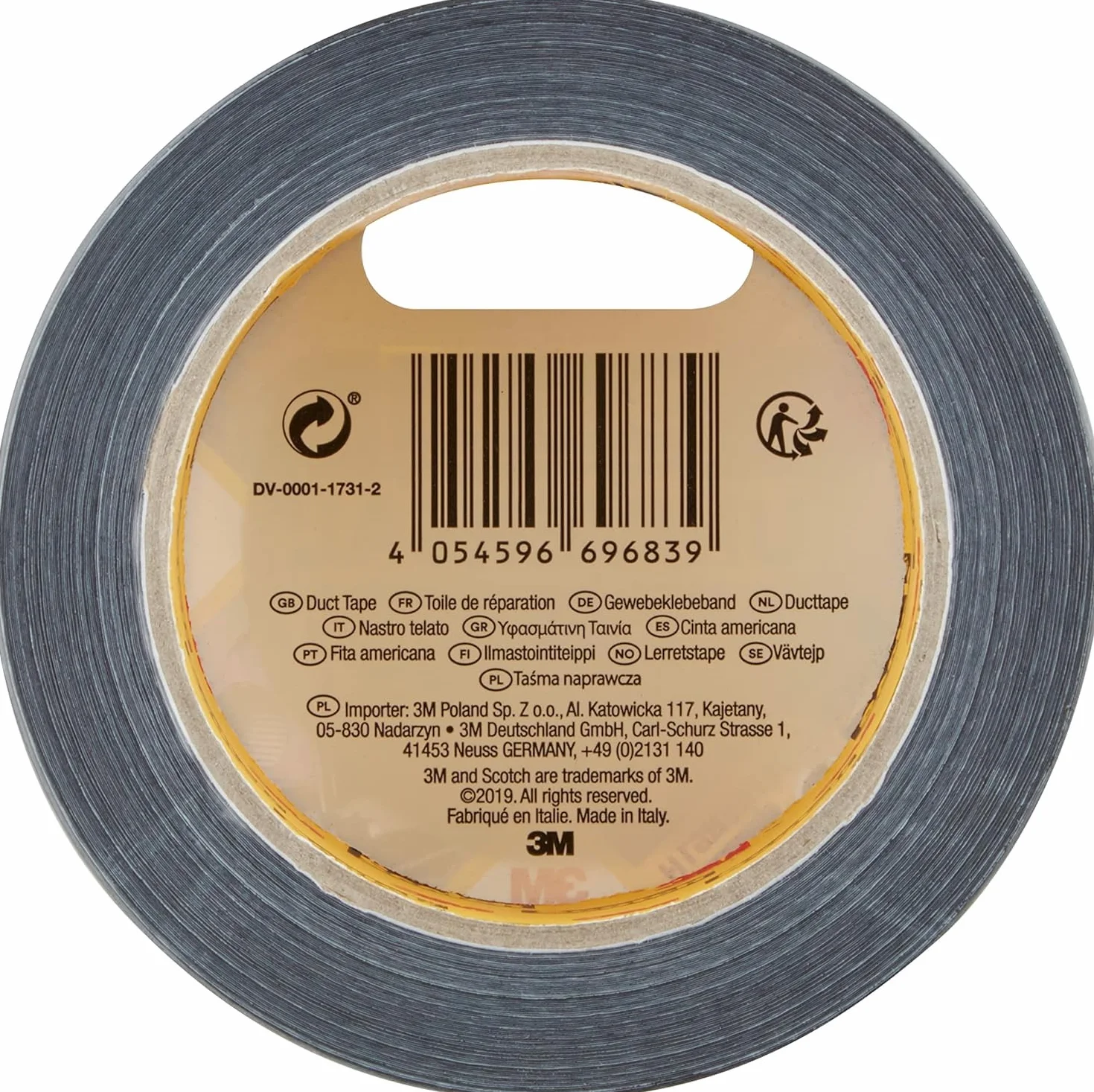Scotch Taśma naprawcza, UNIWERSAL, czarna - 1 rolka, 25 m x 48 mm - do użytku wewnętrznego, mocny klej, mocna i wodoodporna