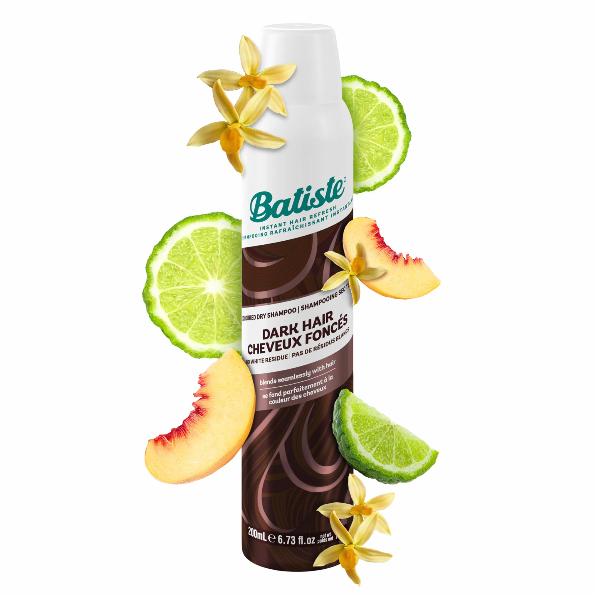 Batiste Szampon Colour Dry, czarny i ciemnobrązowy, 200 ml (opakowanie może się różnić)