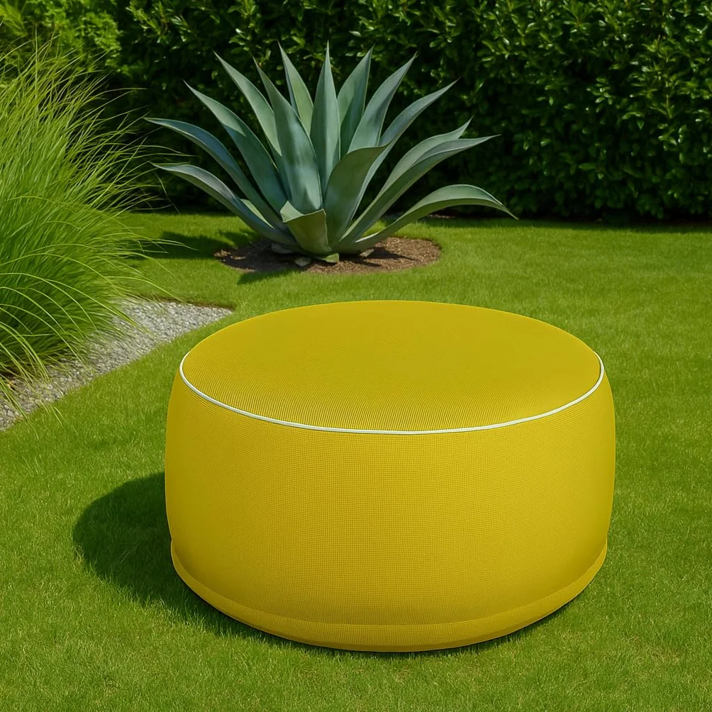 Brandsseller Nadmuchiwany taboret pufa Ø 55x25 cm wodoodporny worek do siedzenia ogród taras salon plaża