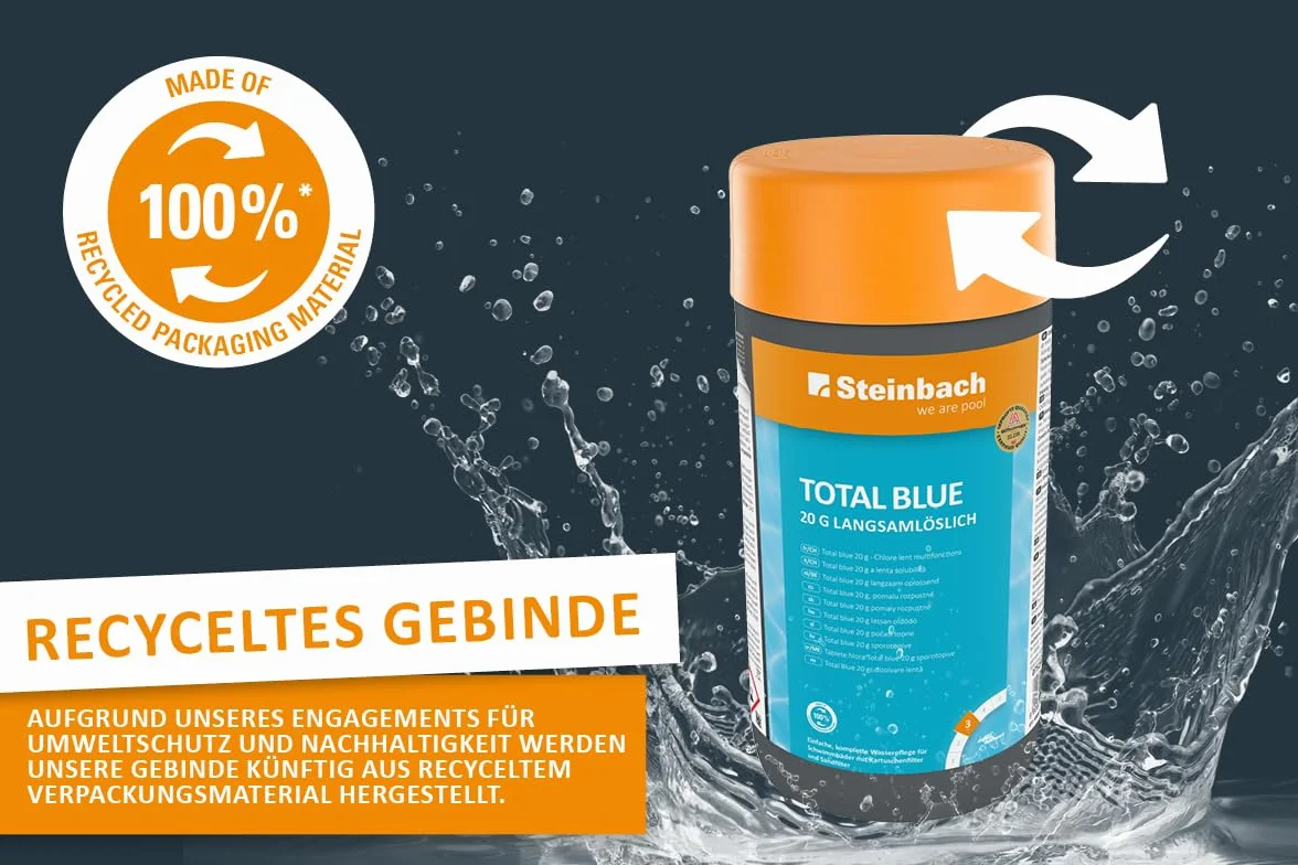 Steinbach Poolchemie Total Blue 0752301TD08 środek do dezynfekcji, 20 g