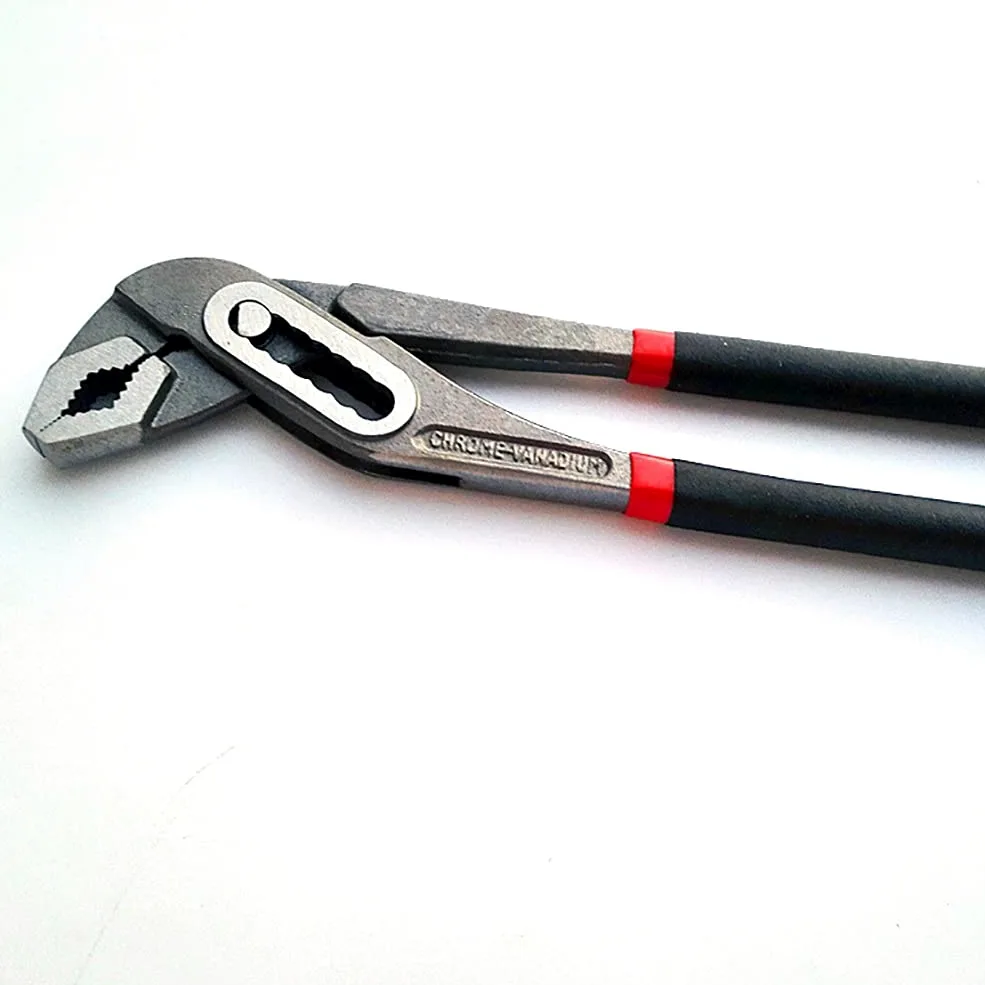 Szczypce do pomp wodnych 1 szt. 8"/10"/12" stalowe szczypce do pomp wodnych uniwersalny uchwyt klucza do rur narzędzia ręczne dla hydraulików proste szczęki (rozmiar (cale): 12 cali)