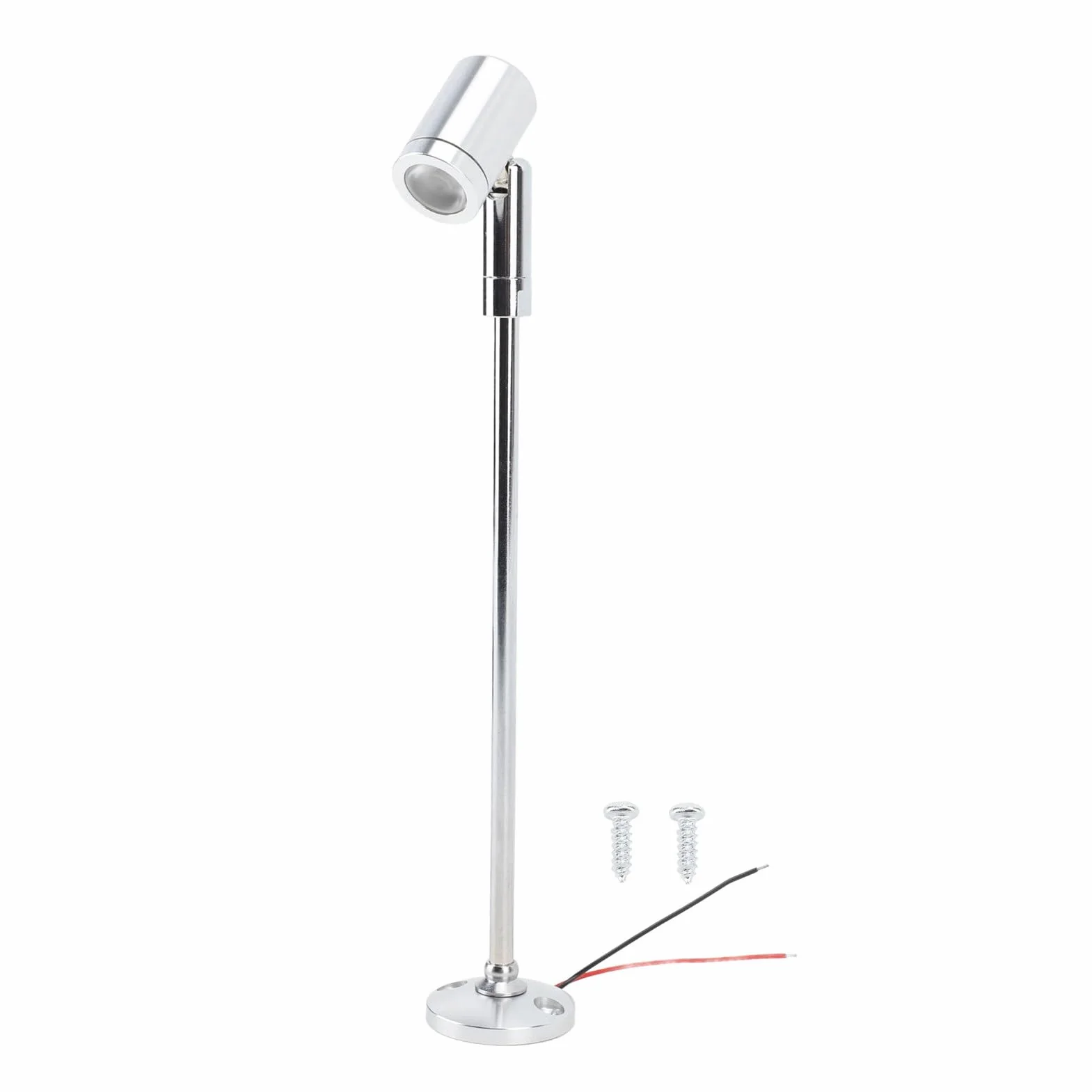 Haofy Mini Reflektor LED 12 V do Montażu na Słupie z regulowaną głowicą do Oświetlenia Skupionego Nadaje się do Gablot, Lad z biżuterią, Eksponatów Muzealnych (Światło sieciowe)