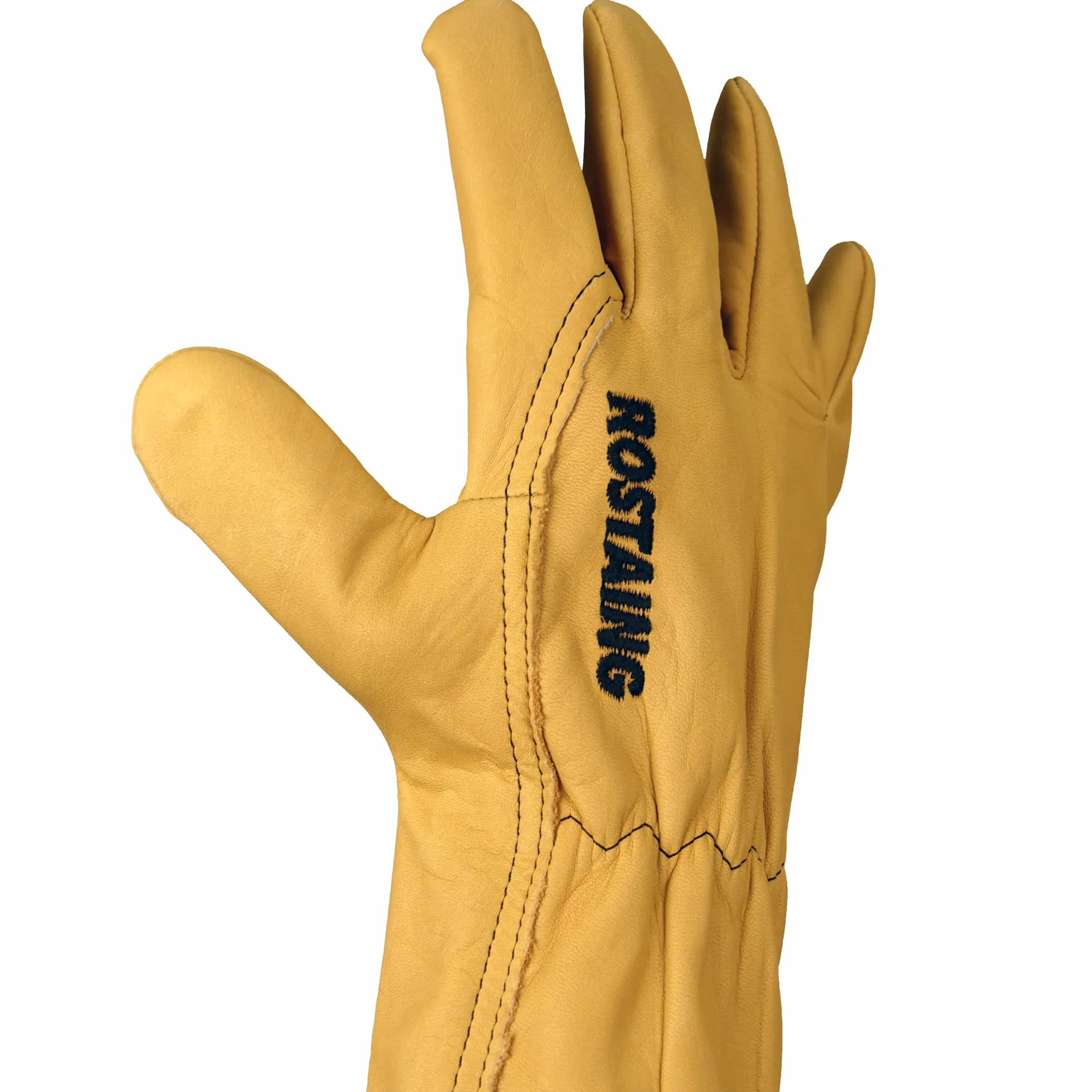 Rostaing TRADITION-IT08 Gants de Jardinage 100% Cuir Tanné En France Hydrofuge Grande Longueur Tradition Taille 08 rękawiczki, beżowe, 8