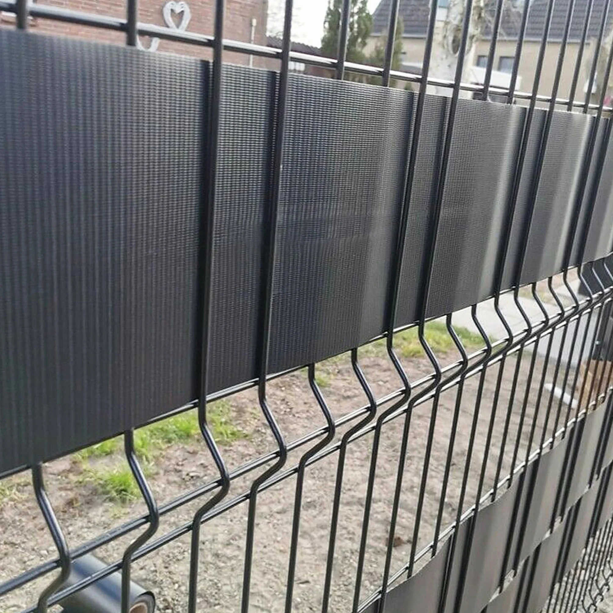 Aufun Paski osłonowe PVC 35m x 19cm mata podwójnoprętowa ogrodzenie – w zestawie 20 klipsów mocujących, osłona wzroku ogrodzenia, ogrodzenie ogrodowe, osłona wzroku, folia ogrodzeniowa do ogrodu