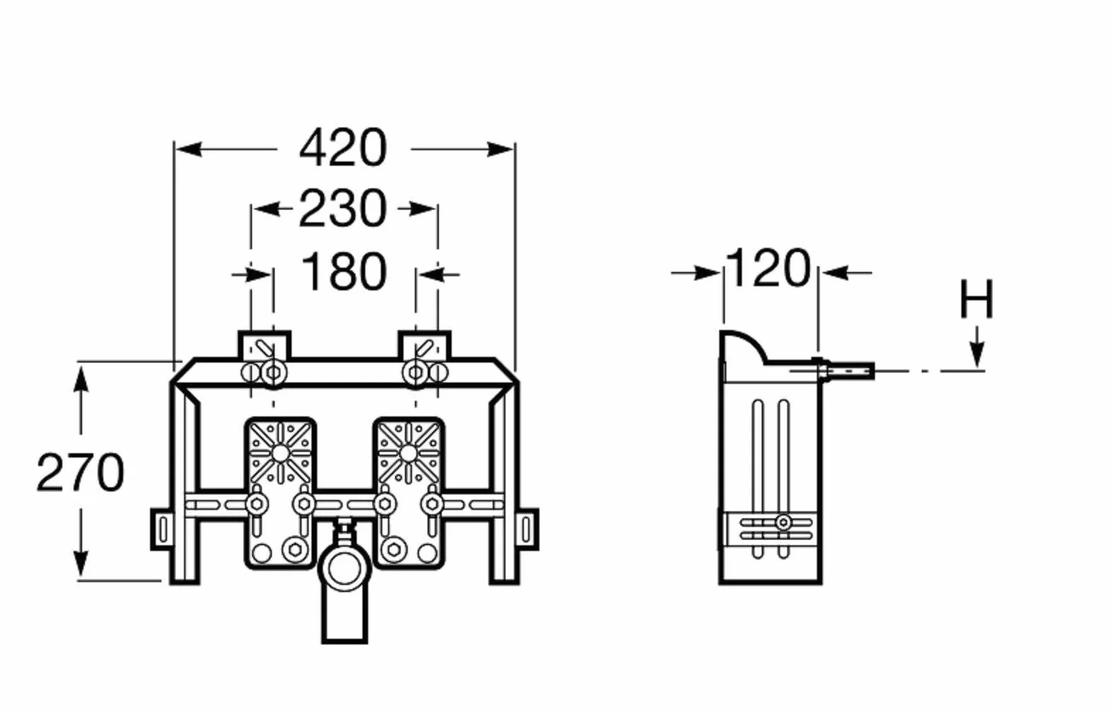 Roca a890091100 stojak na bidet