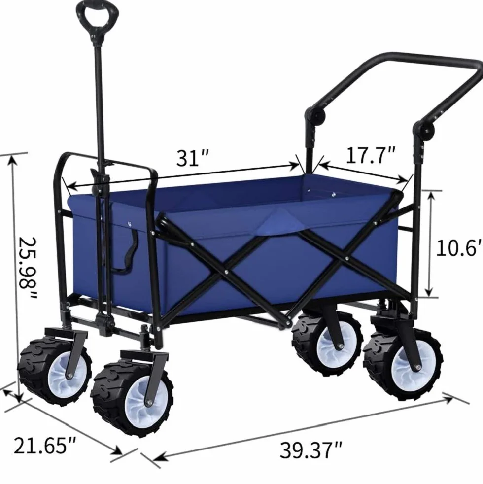 BEAU JARDIN składany wózek transportowy 100 kg