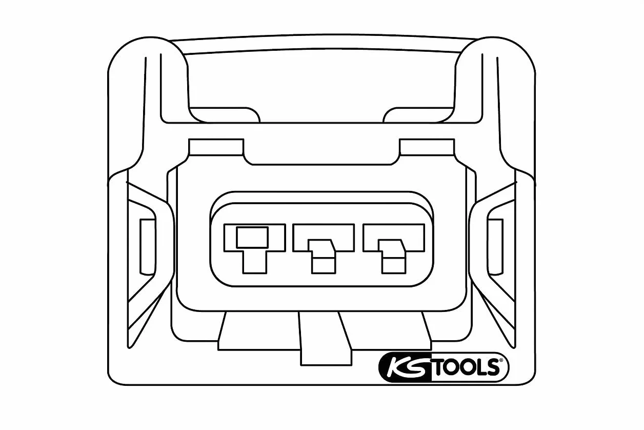 KS Tools 154.0015 Uniwersalny zestaw narzędzi do odczepiania kabli, 3-szt