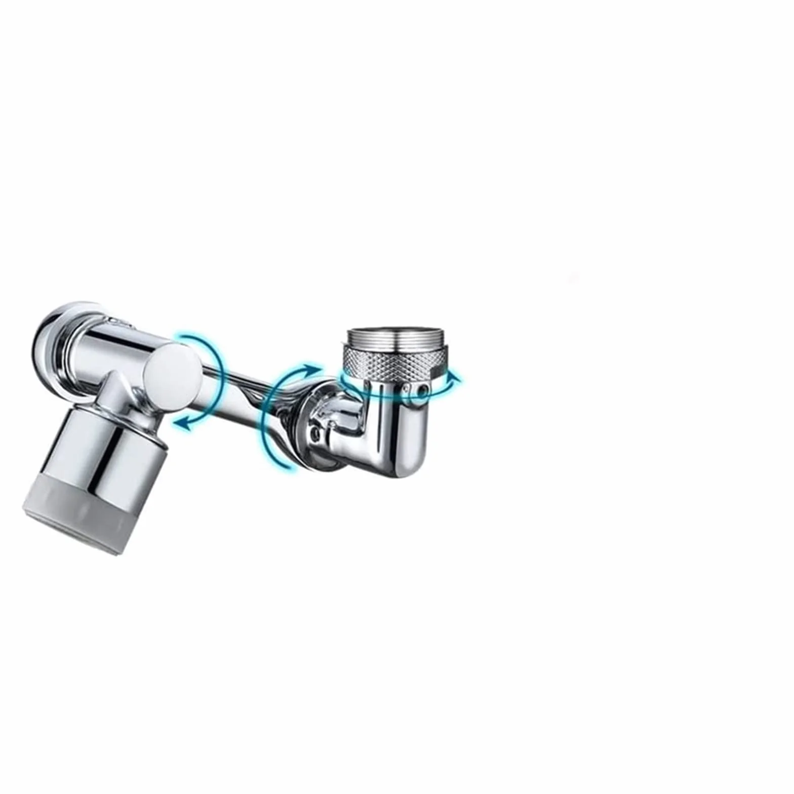 Obrót Obrotowy kran Aerator 1080° Uniwersalne przedłużacze do kranu Aerator Przedłużenie kranu umywalkowego Filtr rozbryzgowy Dysza bąbelkowa Ramię robota Przedłużenie kranu kuchennego