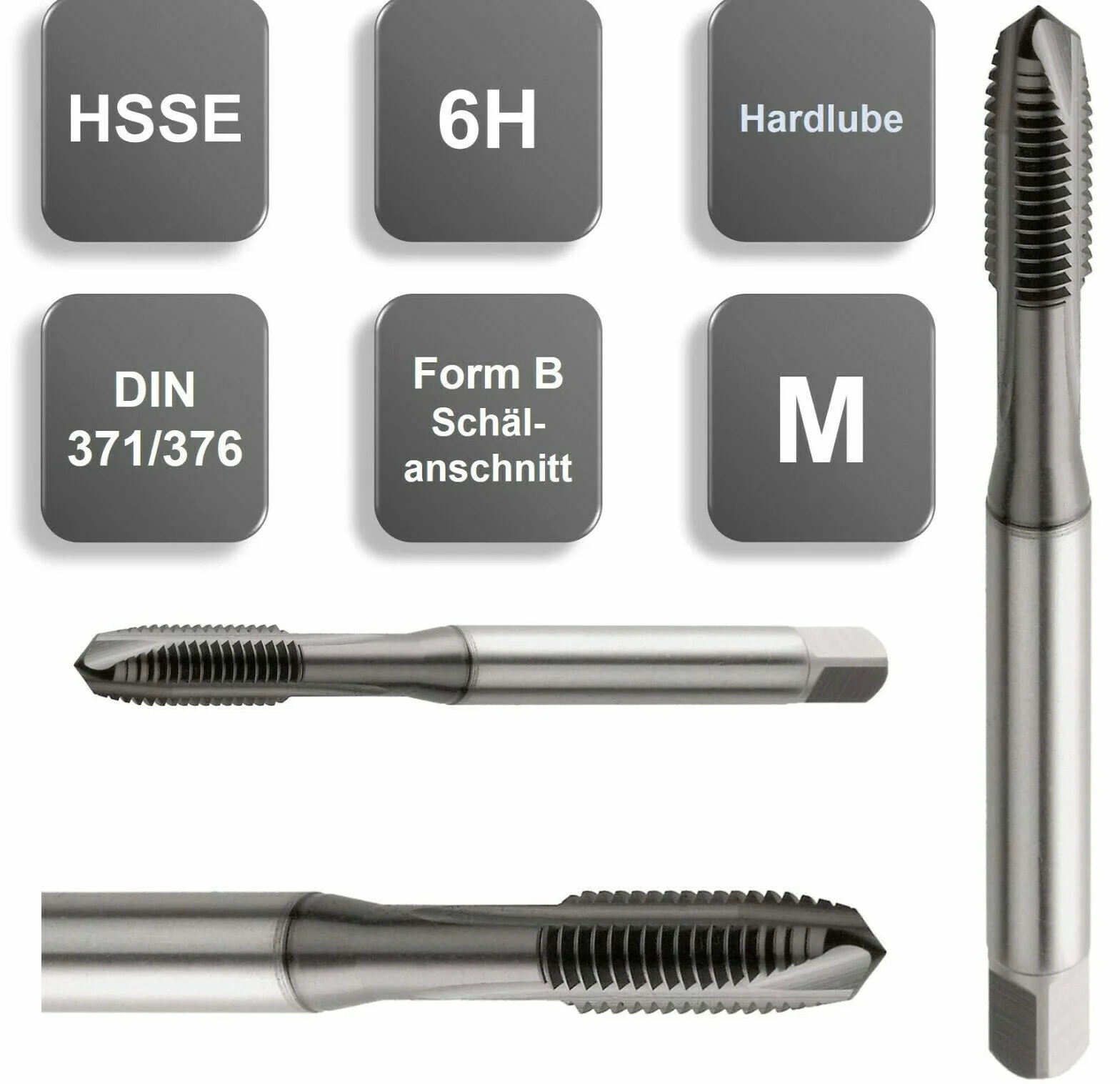 HSS-E i PM gwintownik maszynowy otwór przelotowy / otwór przelotowy M2-M24Top-narzędzi!, rozmiar: M16, kolor: HSS-E otwór przelotowy
