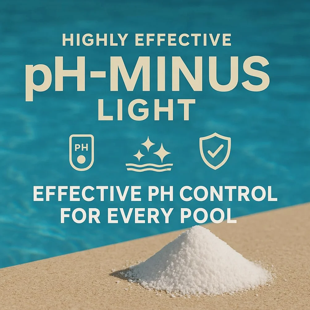 pH Minus Light granulat 5 kg w wiaderku, obniża pH w basenie, płyn do pielęgnacji wody z hydromasażem, idealny dla wszystkich rodzajów basenów