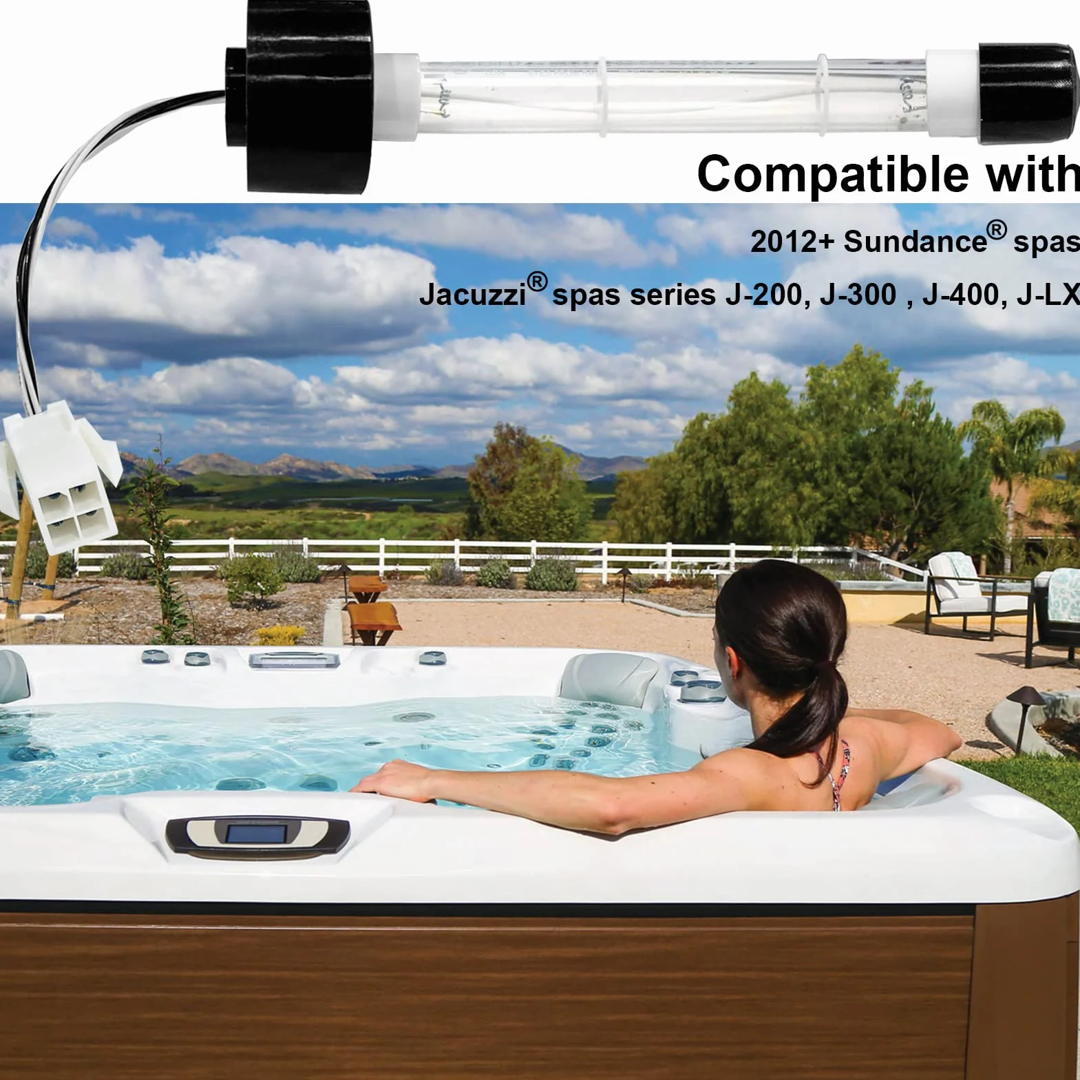 Sundance Spa Wymienna żarówka UV ClearRay do basenu i jacuzzi, system oczyszczania wody