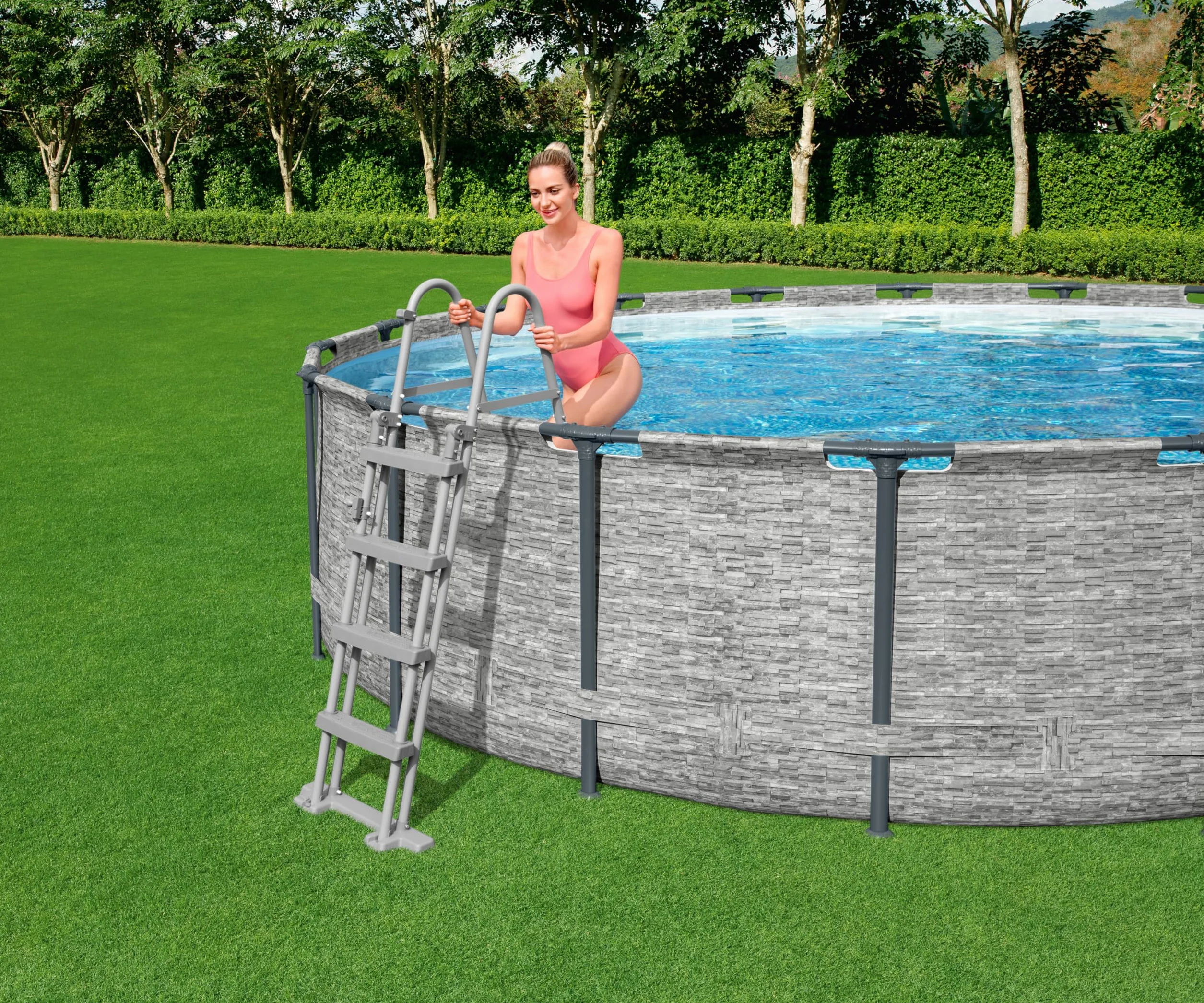 Bestway Flip & Lock Above Ground Pool Ladder 1.22 m