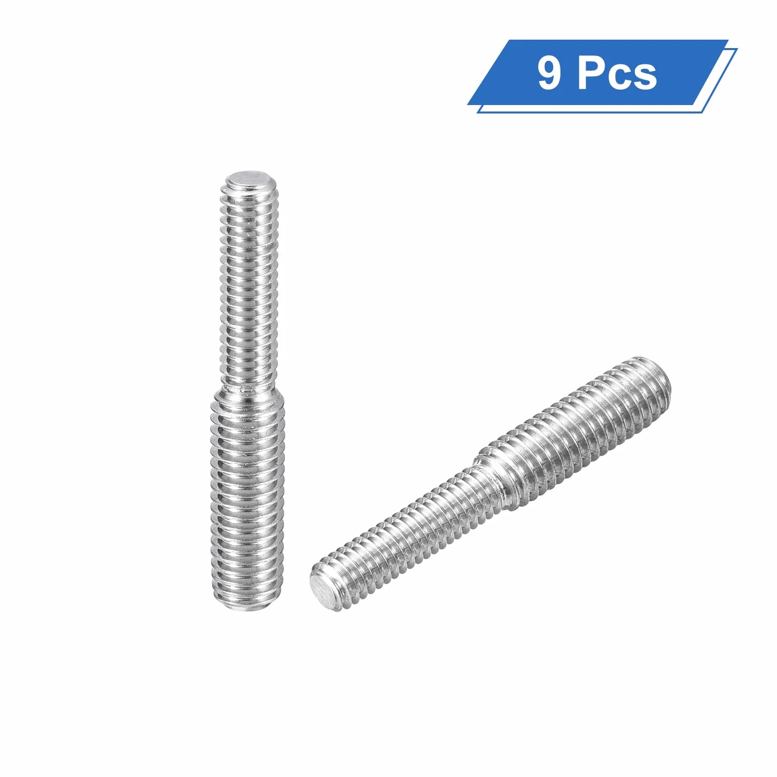 QUARKZMAN M4 x 15 mm gwint podwójny trzpień do M5x15mm, 9 szt. Adapter redukcyjny ze stali nierdzewnej 304 do montażu mebli i maszyn