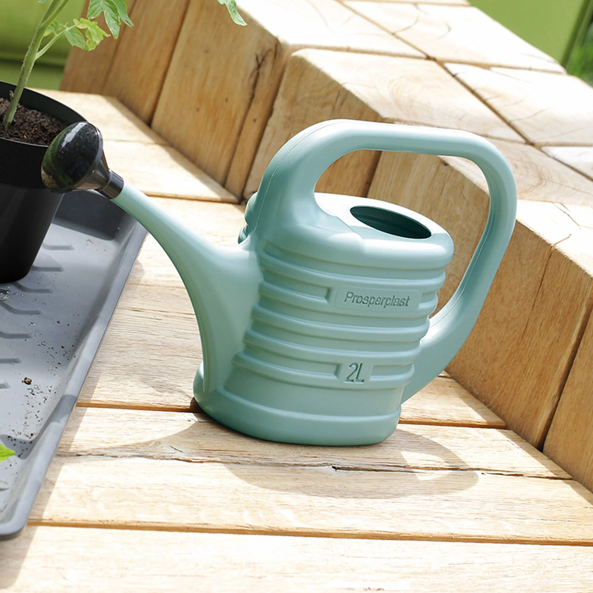 Regadera de jardin 5 l Prosperplast Zebra en color Savia