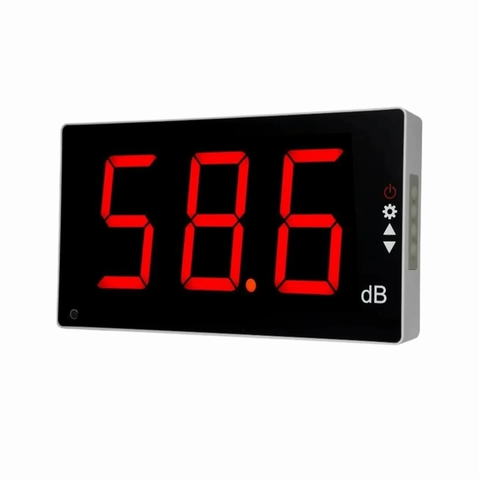 Miernik decybeli, Miernik poziomu dźwięku LCD do montażu na ścianie cyfrowy miernik hałasu decybeli Tester monitorowania poziom przyrząd pomiaru 30-130dB