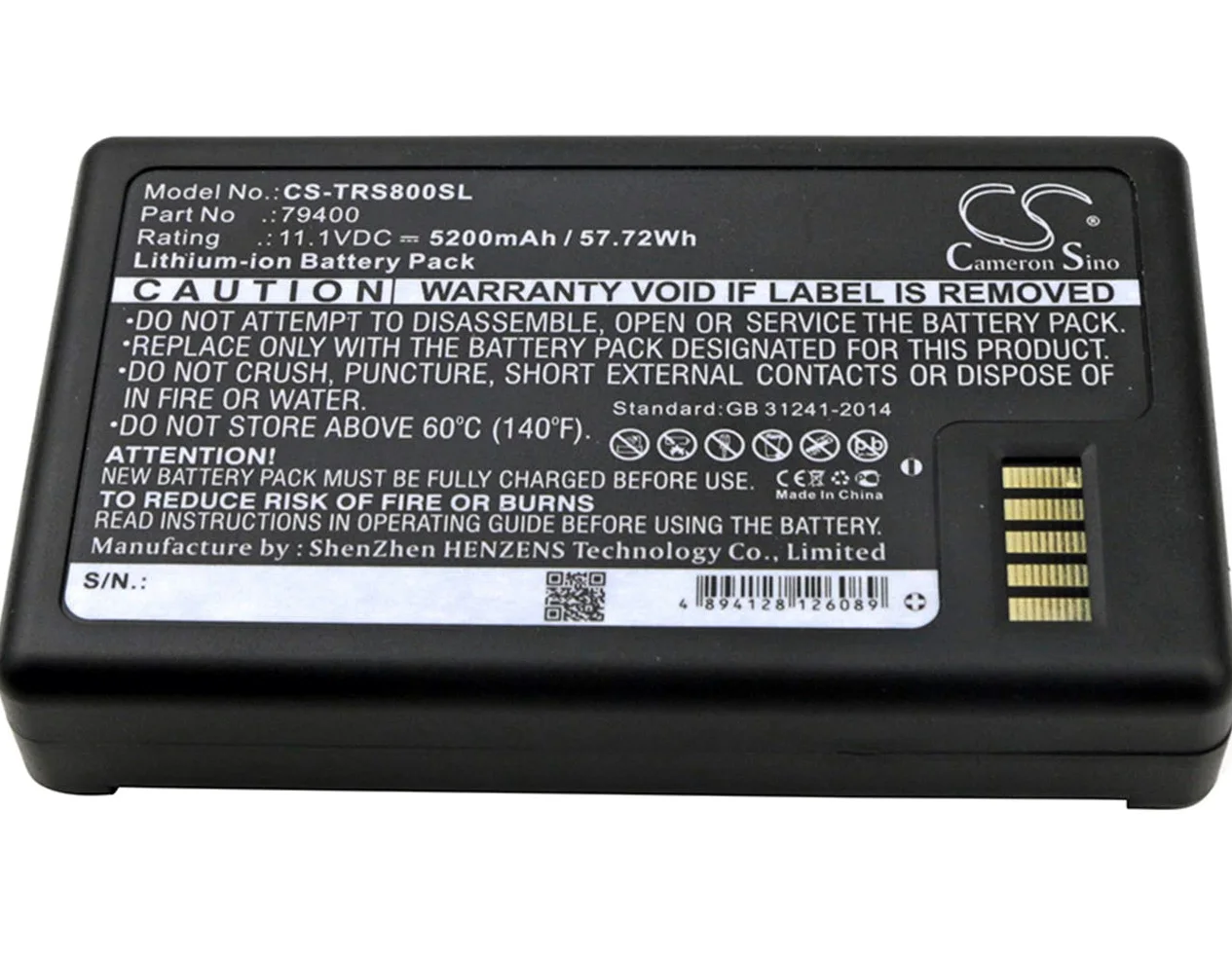 CS-TRS800SL Bateria 5200mAh kompatybilny z [Spectra] Focus 35, kompatybilny z [Trimble] RTS573 Total Station, RTS633 Total Station, RTS655, RTS655 RTS773 RTS873, RTS873 S3, S3 Stations, S5, S5 Statio