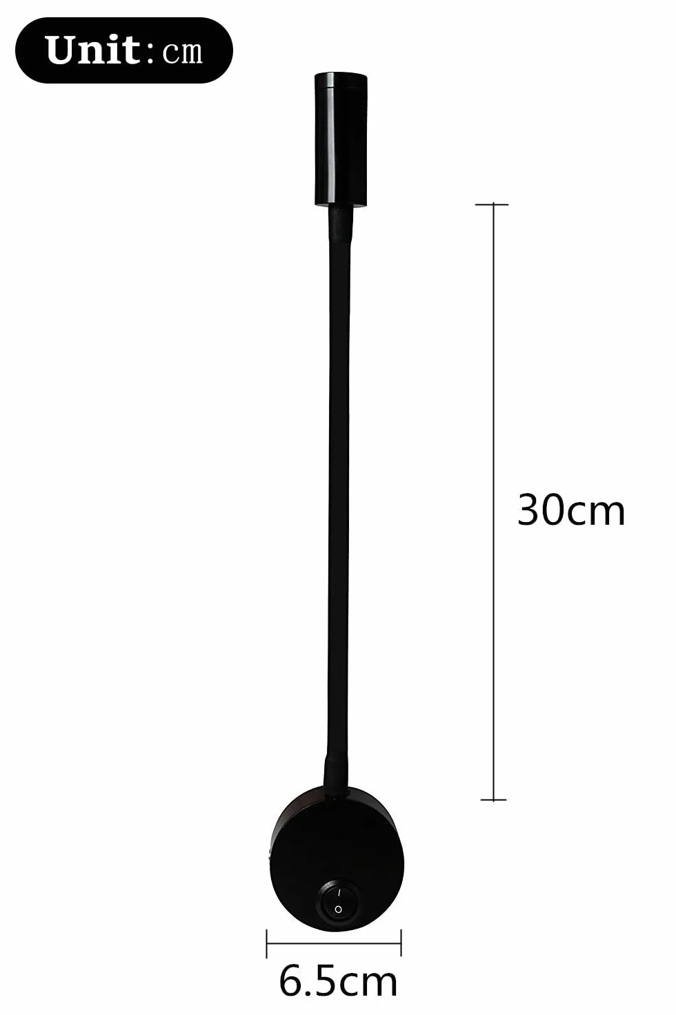 2 sztuki czarna lampa do czytania na ścianie 3W - regulowana elastyczna aluminiowa lampa biurkowa z przełącznikiem LED do pielęgnacji oczu