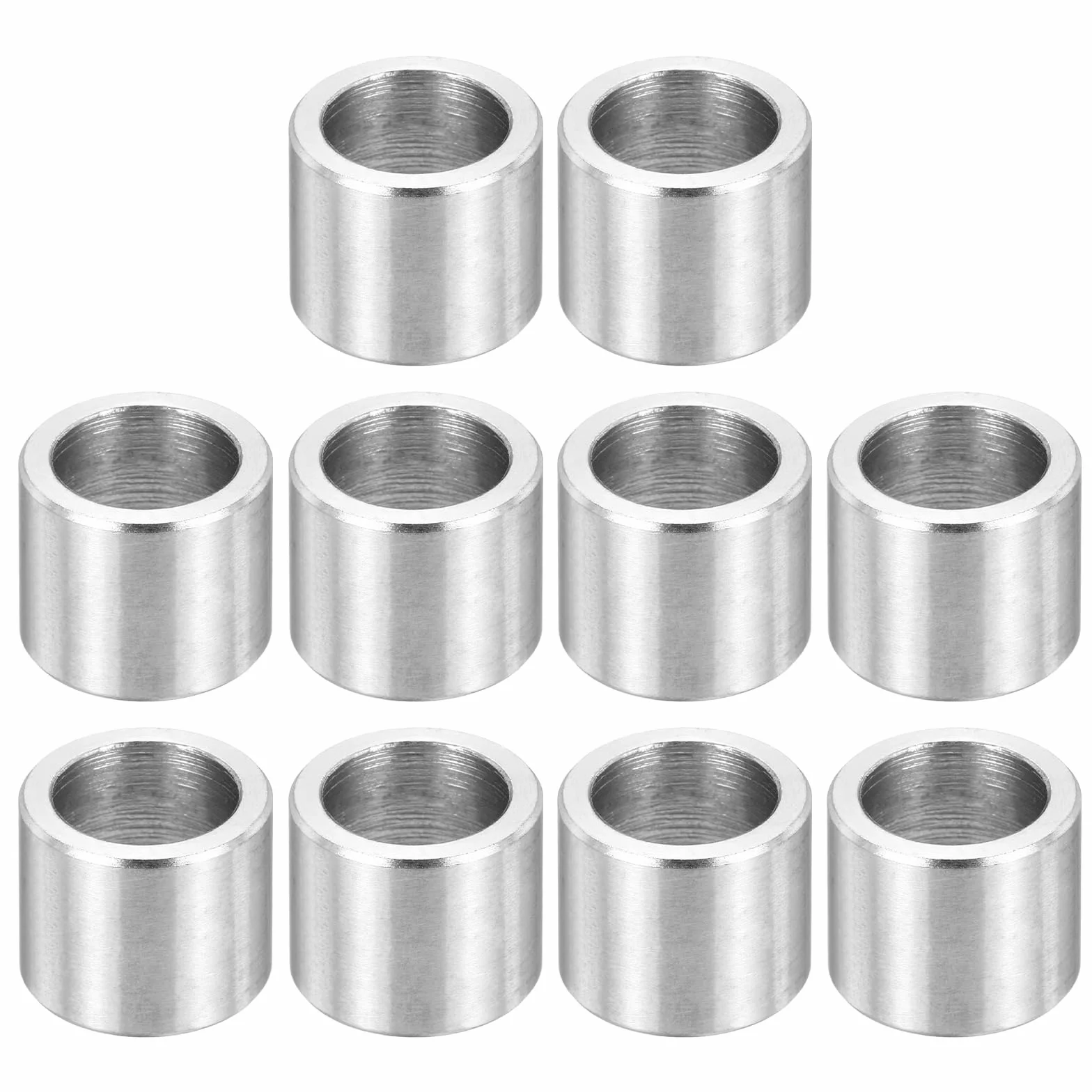 PATIKIL Elementy dystansowe ze stali nierdzewnej M9, 12 szt. metalowa przekładka 9 mm ID x 12 mm średnica zewnętrzna x 10 mm L śruba dystansowa do śruby 11/81.3 cm lub M9