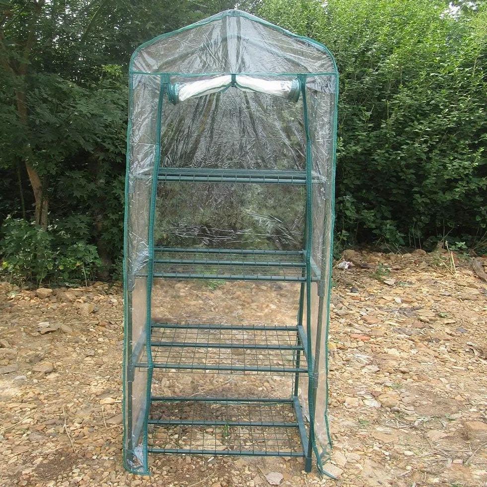 Ogrodowa osłona szklarni Namiot ochronny dla roślin Plandeka PVC Wodoodporna 69 x 49 x 160 cm