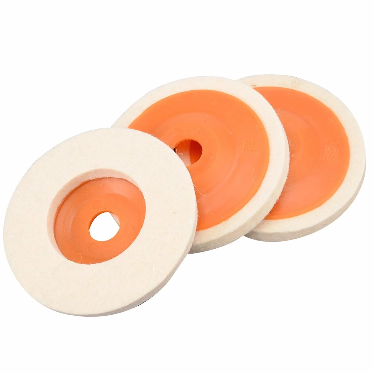 Tarcze polerskie， 3 szt. 4" 100 mm wełna polerowanie kątowe koło szlifierskie filc polerowanie tarcza zestaw wiertarka szlifierka koło