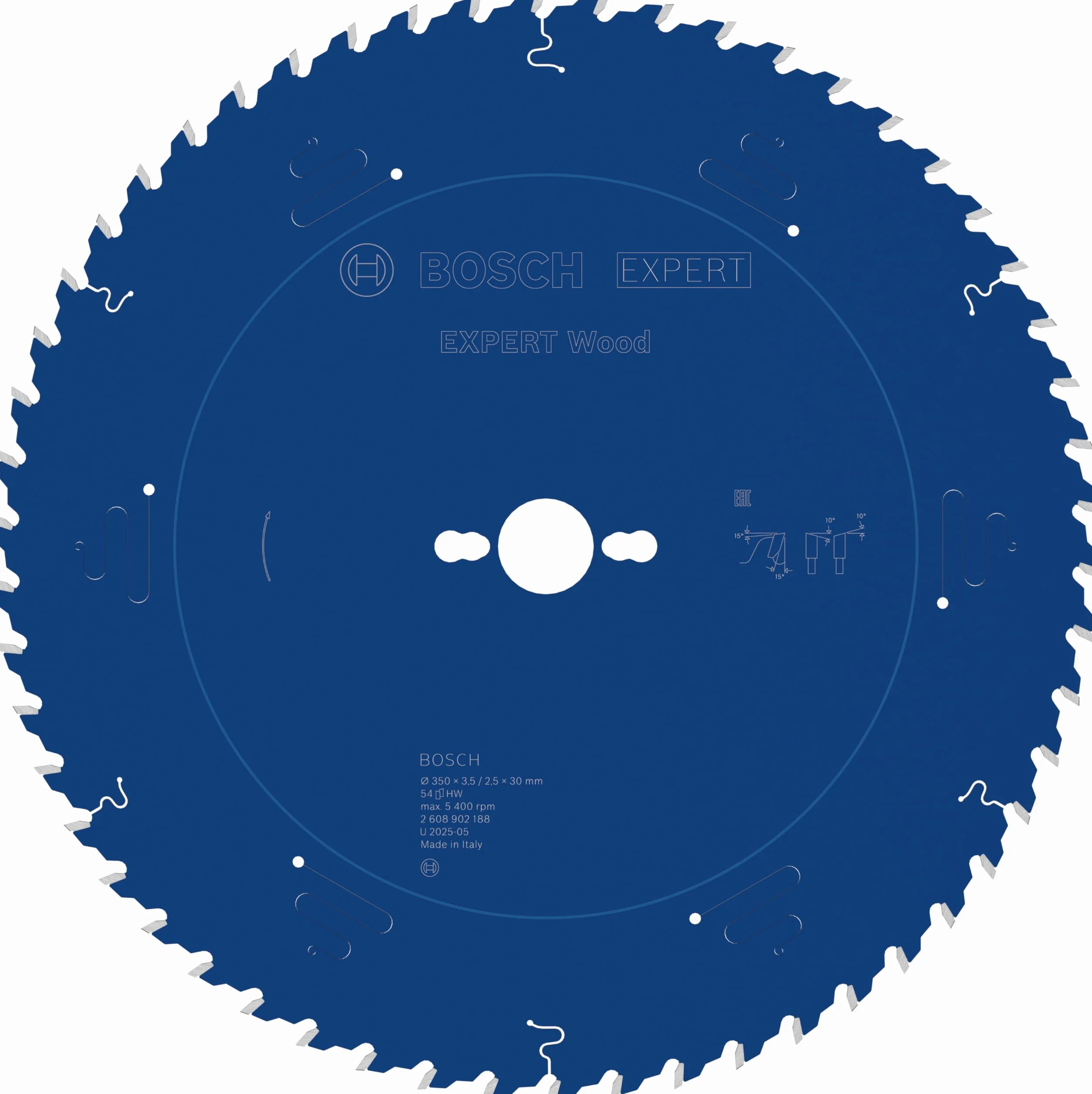 Bosch 1x Tarcza pilarska EXPERT Wood (do Miękkie drewno, Ø mm, Professional Akcesoria Przewodowa stołowa pilarka tarczowa)