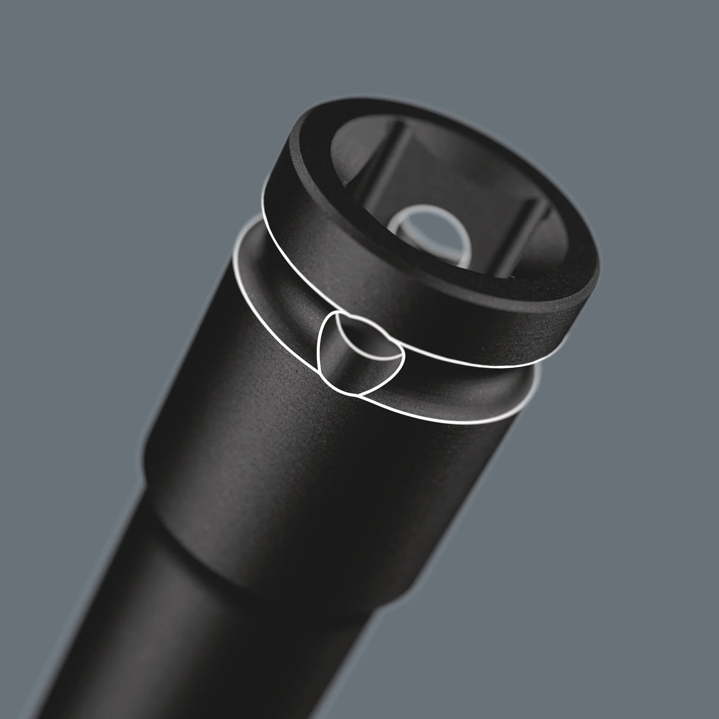 Wera 05004839001 8790 C Impaktor Deep nasadka na klucz nasadowy z napędem 1/2", cyjan, 24,0 x 83,0 mm, czarny