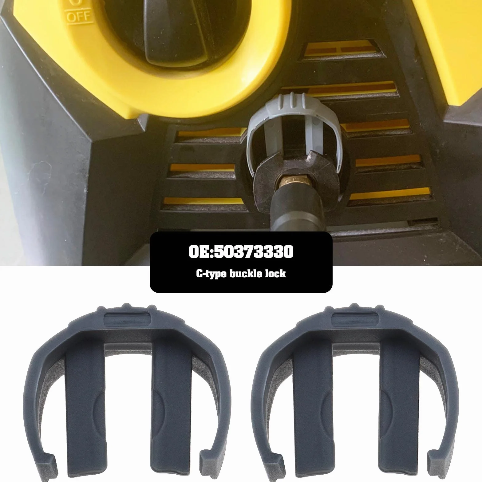 Pierścień zatrzaskowy do myjki Karcher K2 K3 K4 K5 K6 K7 2 szt. szary