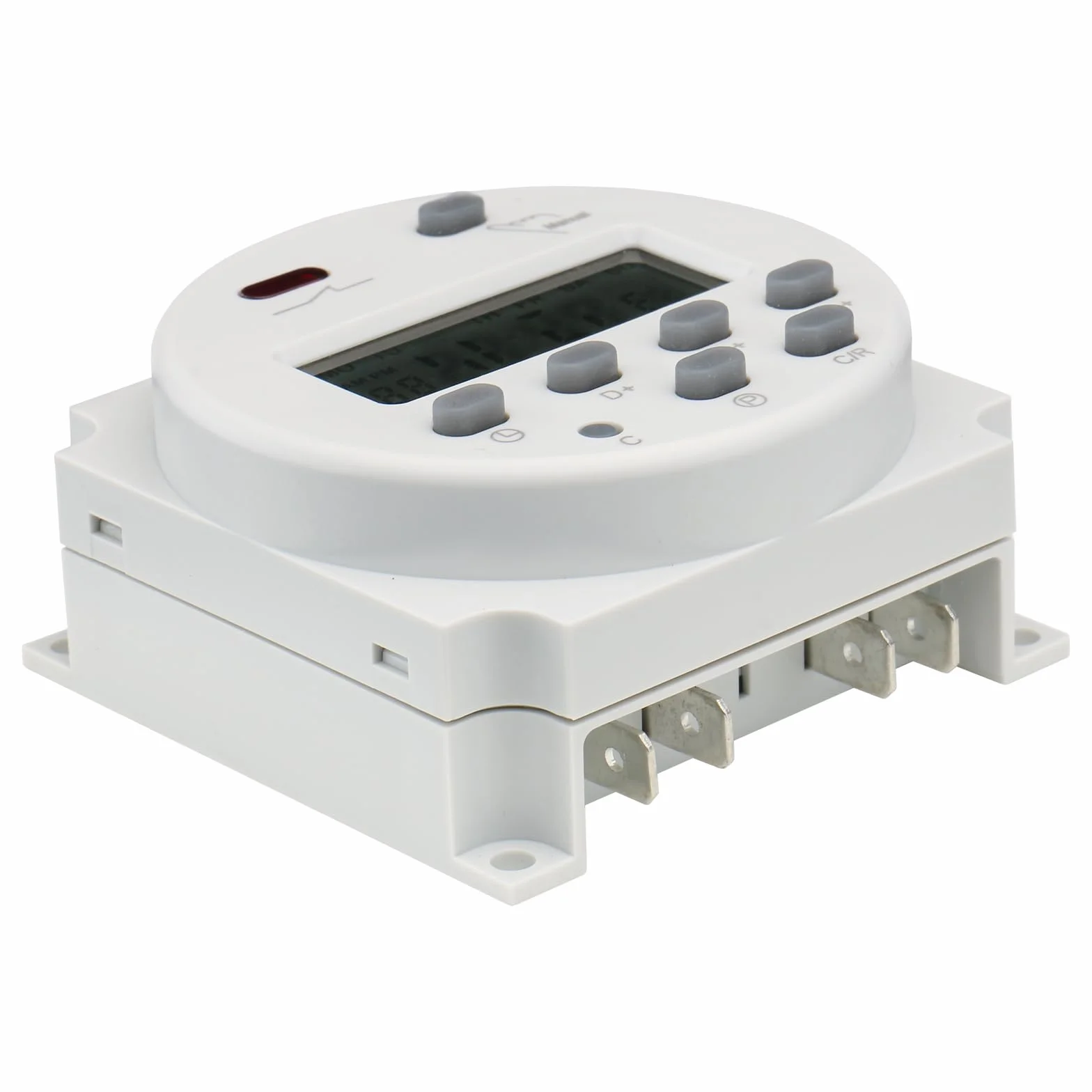 Baomain CN101A Programowalny przekaźnik czasowy, wejście 12 V DC/AC, wyjście 200-250 V 16 A, wyświetlacz LCD, codzienne/tygodniowe