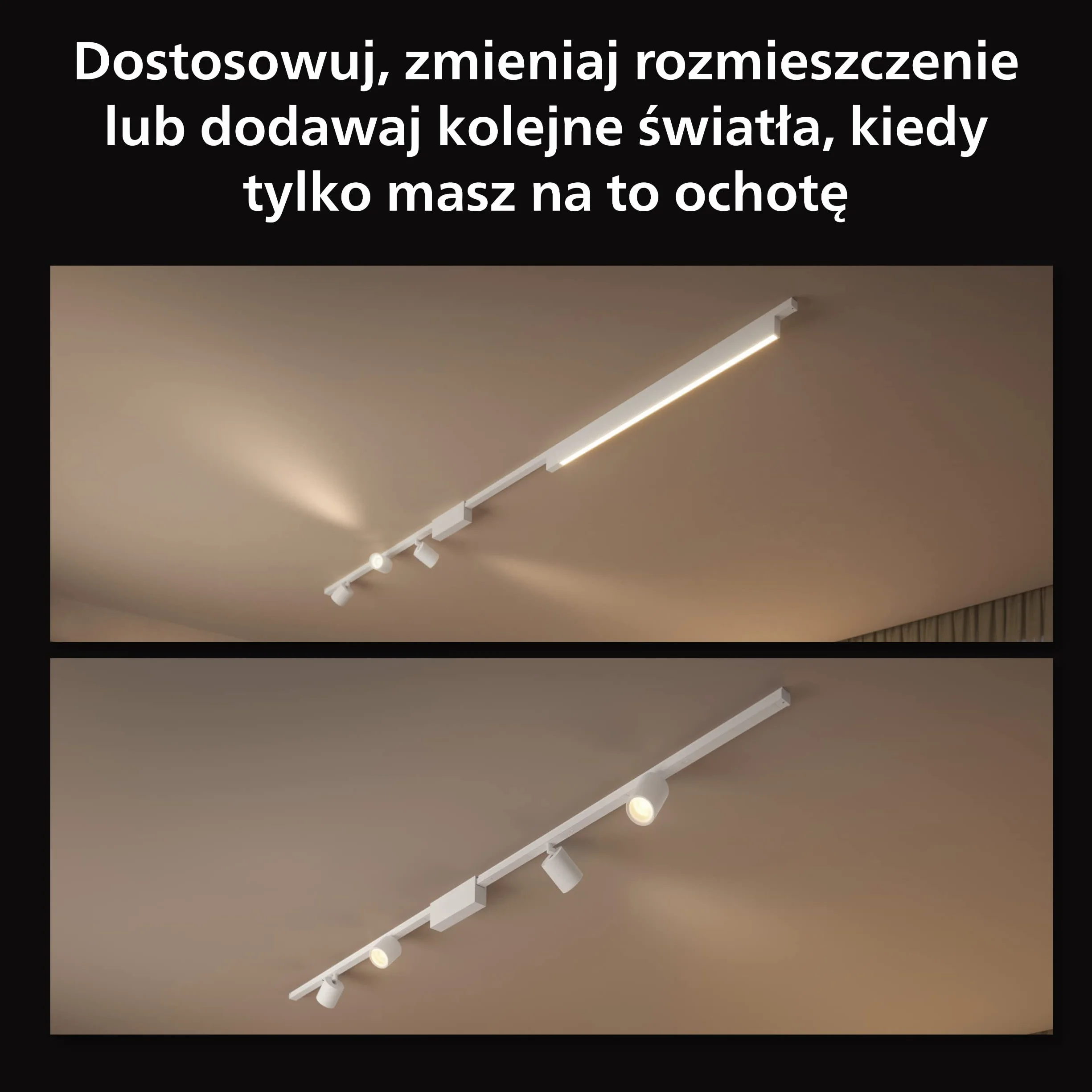 Philips Hue White and color ambiance Reflektor Perifo (czarny)