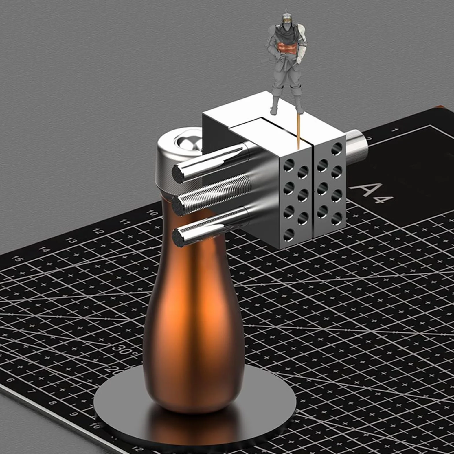 Małe imadło – zacisk modelarski do obróbki drewna, imadło ze stopu | aluminium z mocnym uchwytem, przenośne narzędzie ręczne, do montażu modeli, projektów, napraw, elektroniki, stacji roboczej
