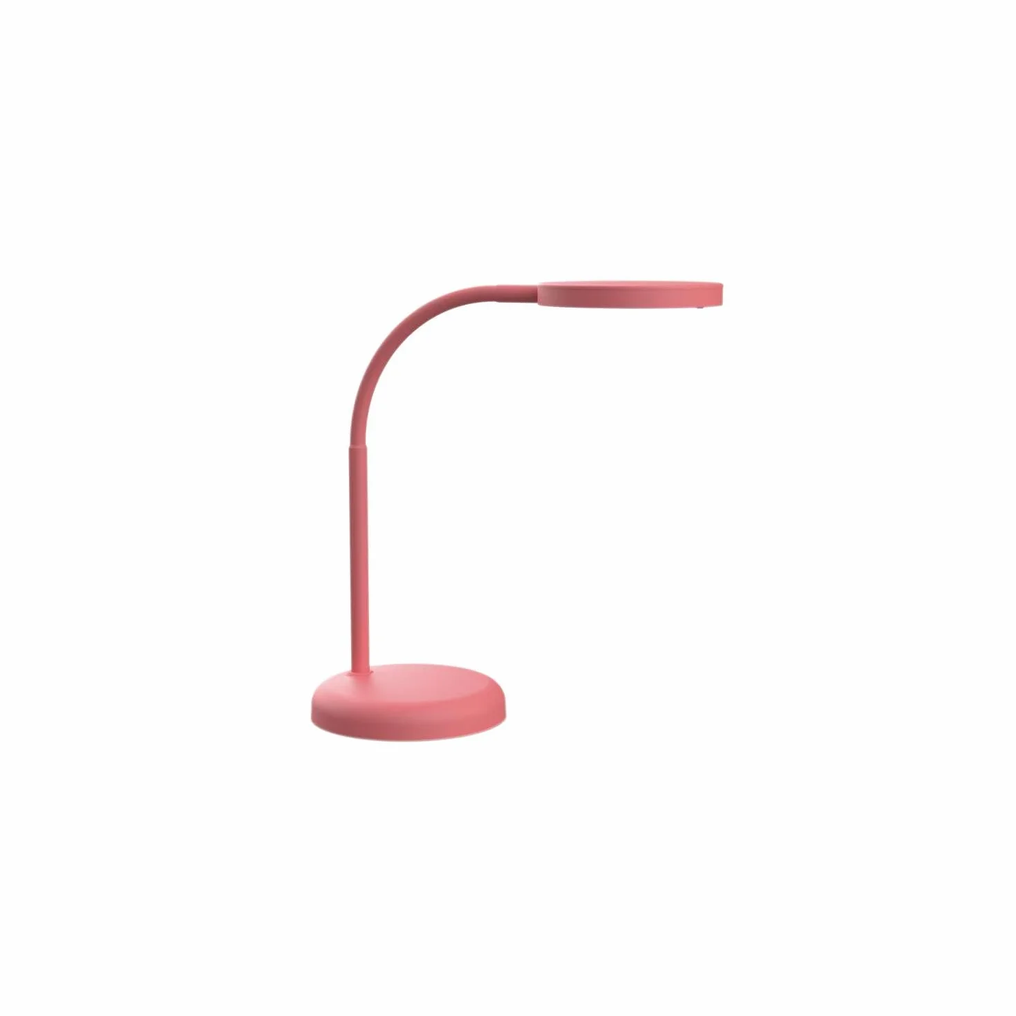 MAUL MAULjoy lampa LED, lampa biurkowa na stabilnym stojaku, mała oszczędzająca miejsce lampa biurkowa do stołu i biura, elastyczna lampa o temperaturze barwowej 3000 K, dotyk różu | Przyjemne ciepłe światło, elastyczne ramię z regulacją wysokości, stabil
