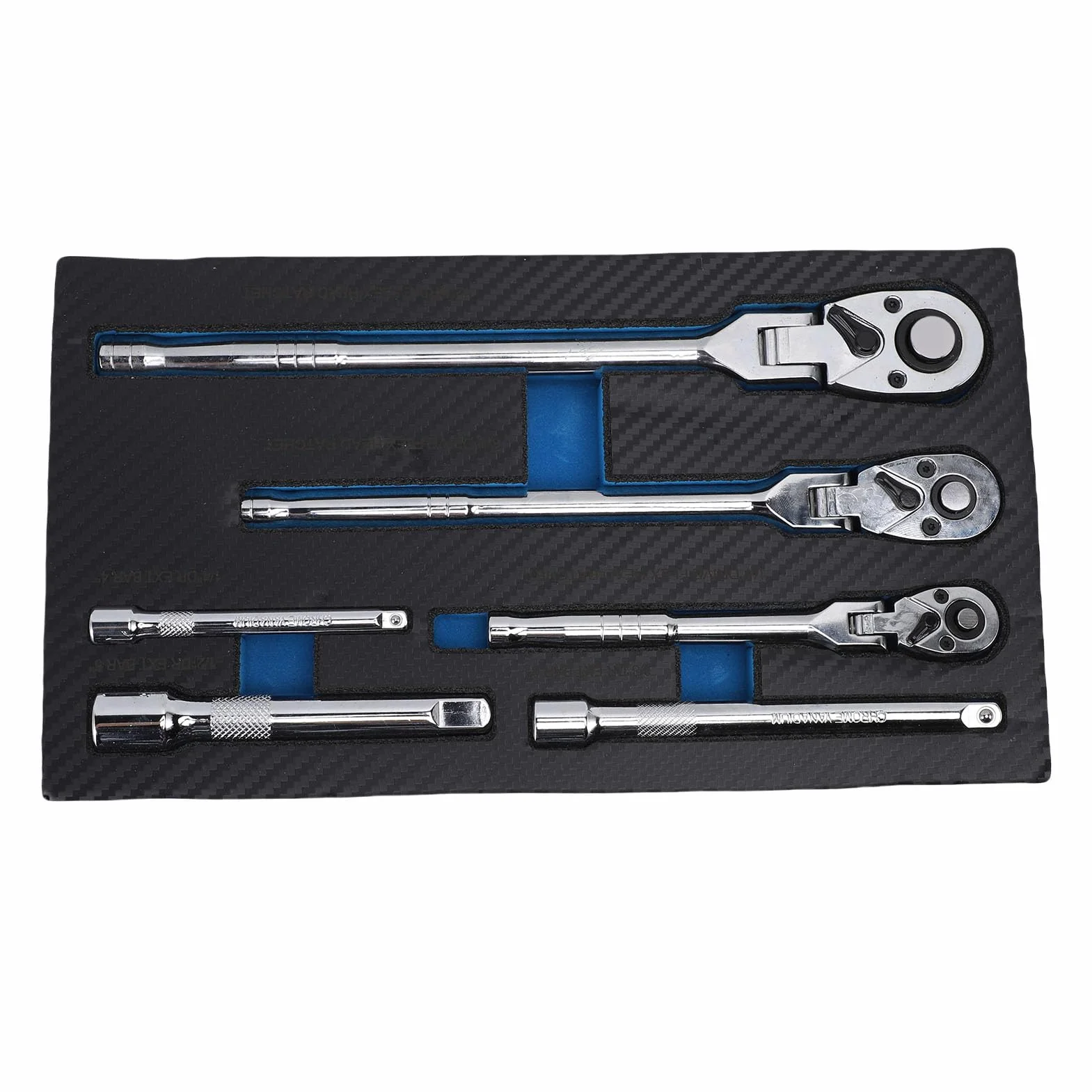 Jiawu 6-częściowy zestaw grzechotek z elastyczną głowicą, 1/4", 3/8", 1/2", grzechotka z obrotową głowicą i przedłużką, 72 zęby,regulacja 180°,szybkie zwalnianie,elastyczna rękojeść