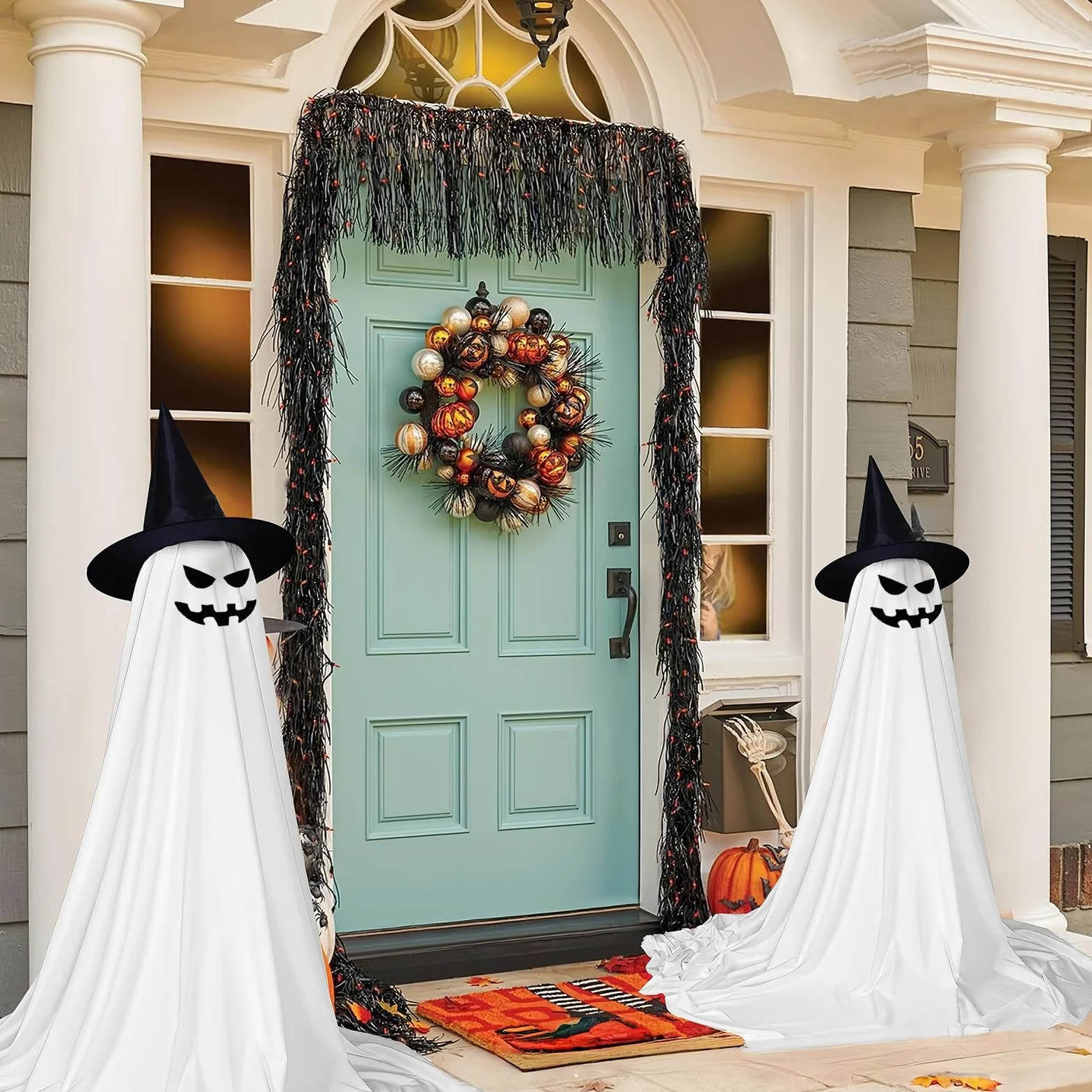 Halloween duch | Halloween dekoracja do wnętrz – straszny prezent do kuchni, pokoju, ogrodu, na okno, do łazienki, sypialni