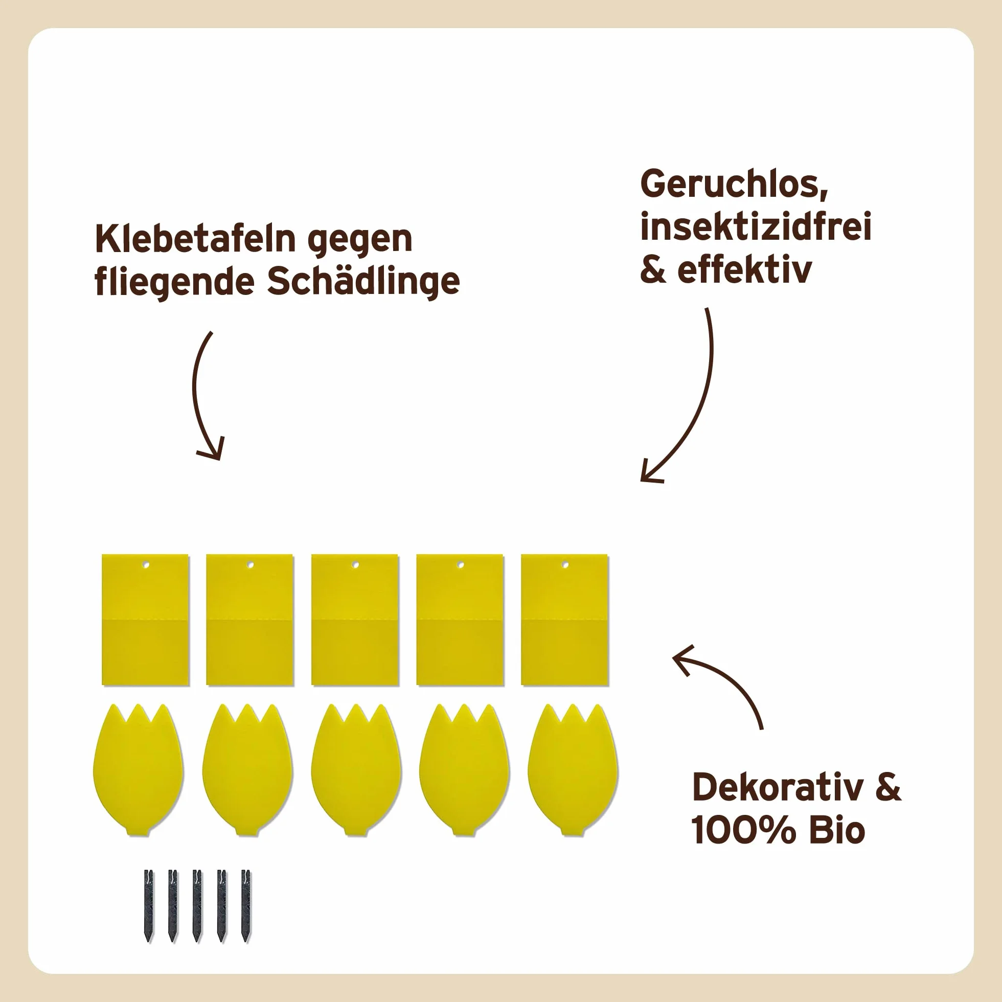 Substral 7620 Naturen Bio Pułapki Na Klej Do Ochrony Roślin, Zestaw 15 Sztuk