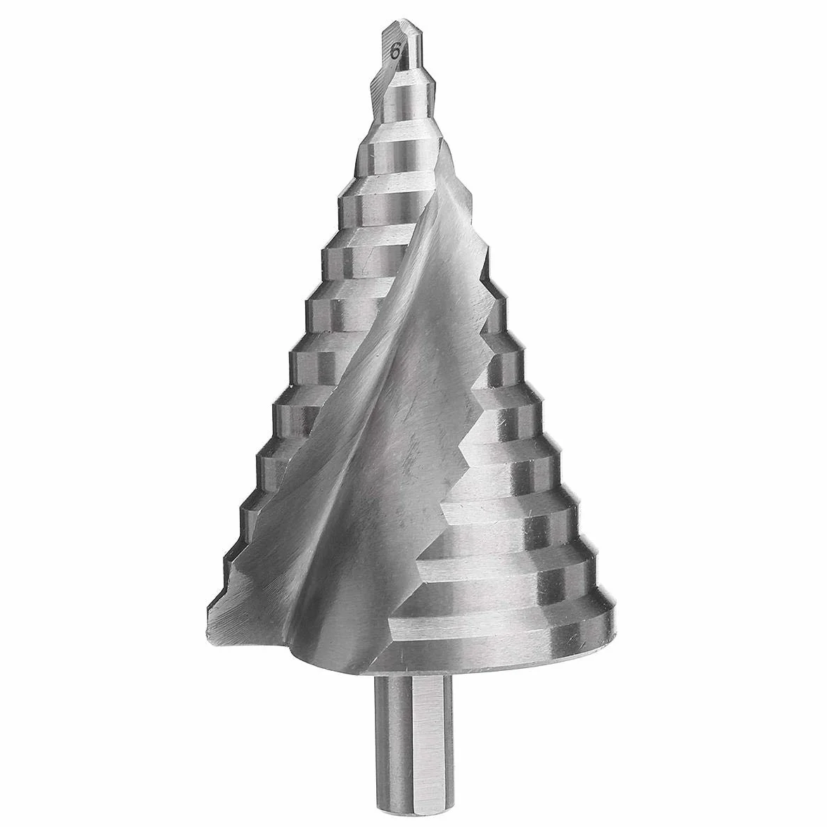 VIDOO Wiertło Stopniowe HSS 4341 6-60mm Stal Szybkotnąca 12 Stopni Proste