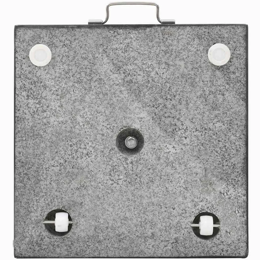 vidaXL Kwadratowa podstawa pod parasol, granitowa, 28,5 kg, czarna