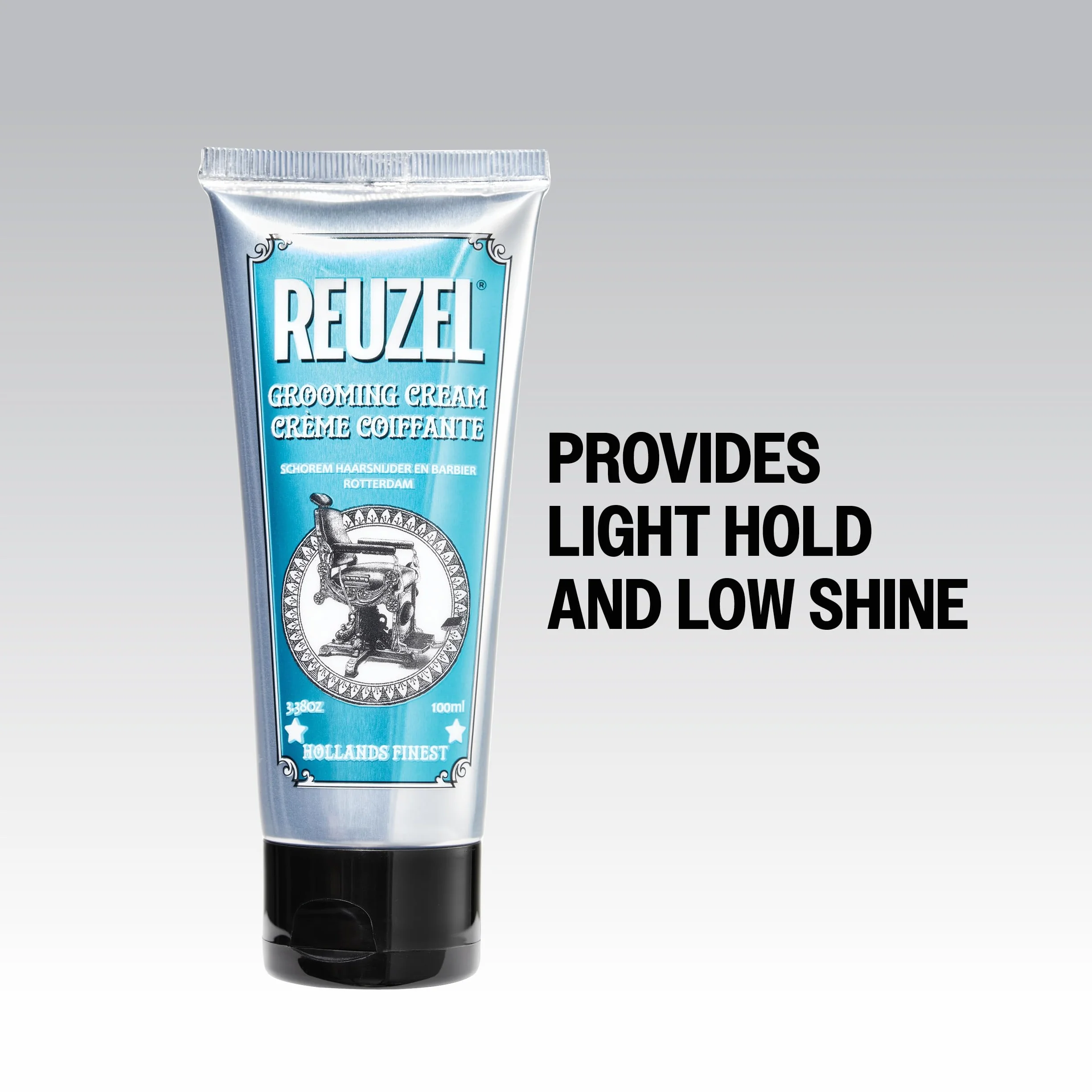 Reuzel Grooming Hair Cream For Men - Subtle, Sugary Rum Fragrance - Low Shine Finish - Contains Moisturizing Properties - No Buildup - Natural, Pliable Hold - Suitable For All Hair Types - 3.38 Oz