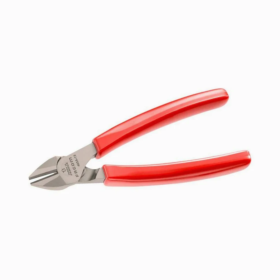 Facom 405 a.15 PVC diagonal szczypce boczne obcęgi czerwone, 160 mm