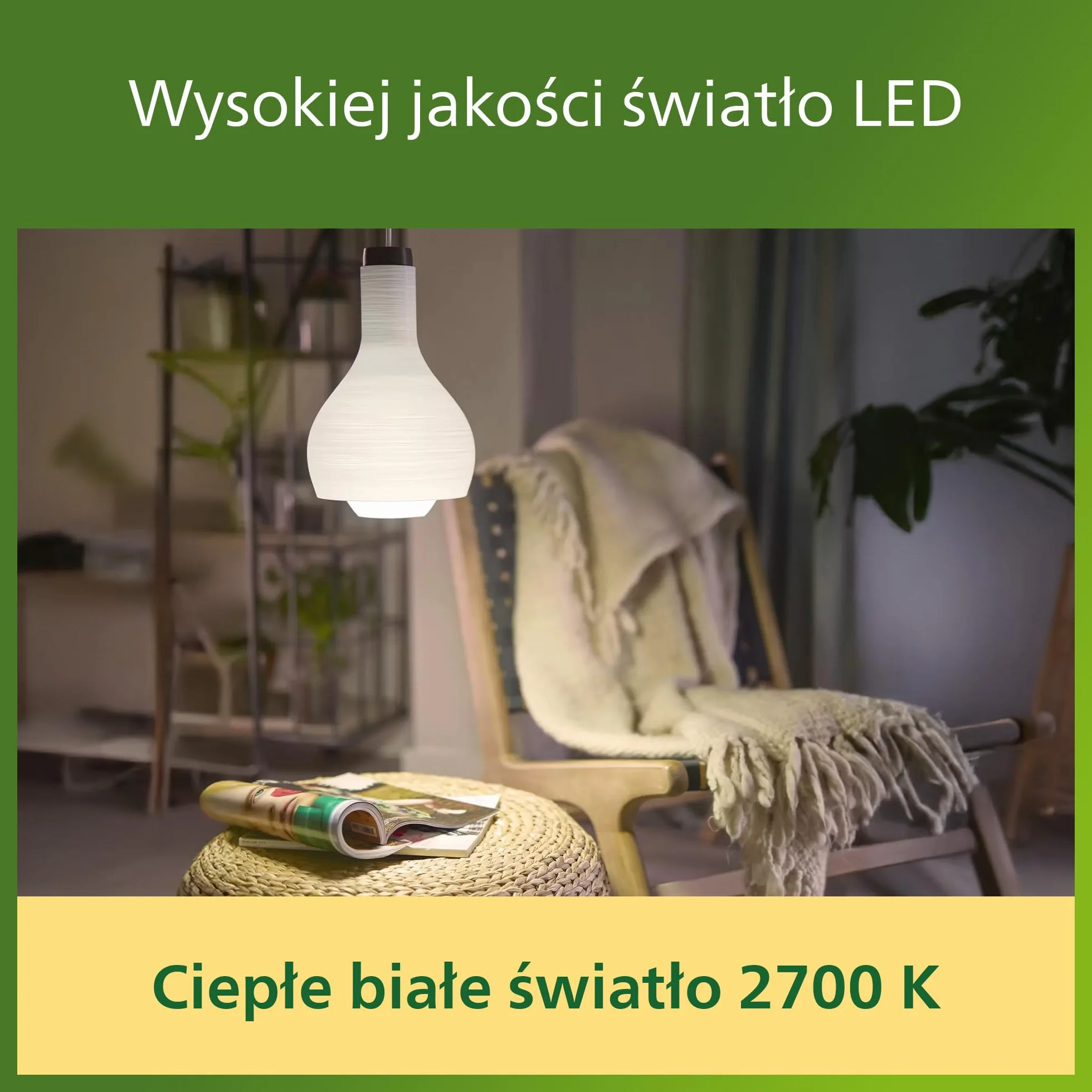 Philips LED UltraEfficient matowa świecowa żarówka B35, trzonek E14, klasa energetyczna A, 806 lm, odpowiednik 60W, ciepła biel (2700K), EyeComfort, 50 000 godzin, 1 szt.