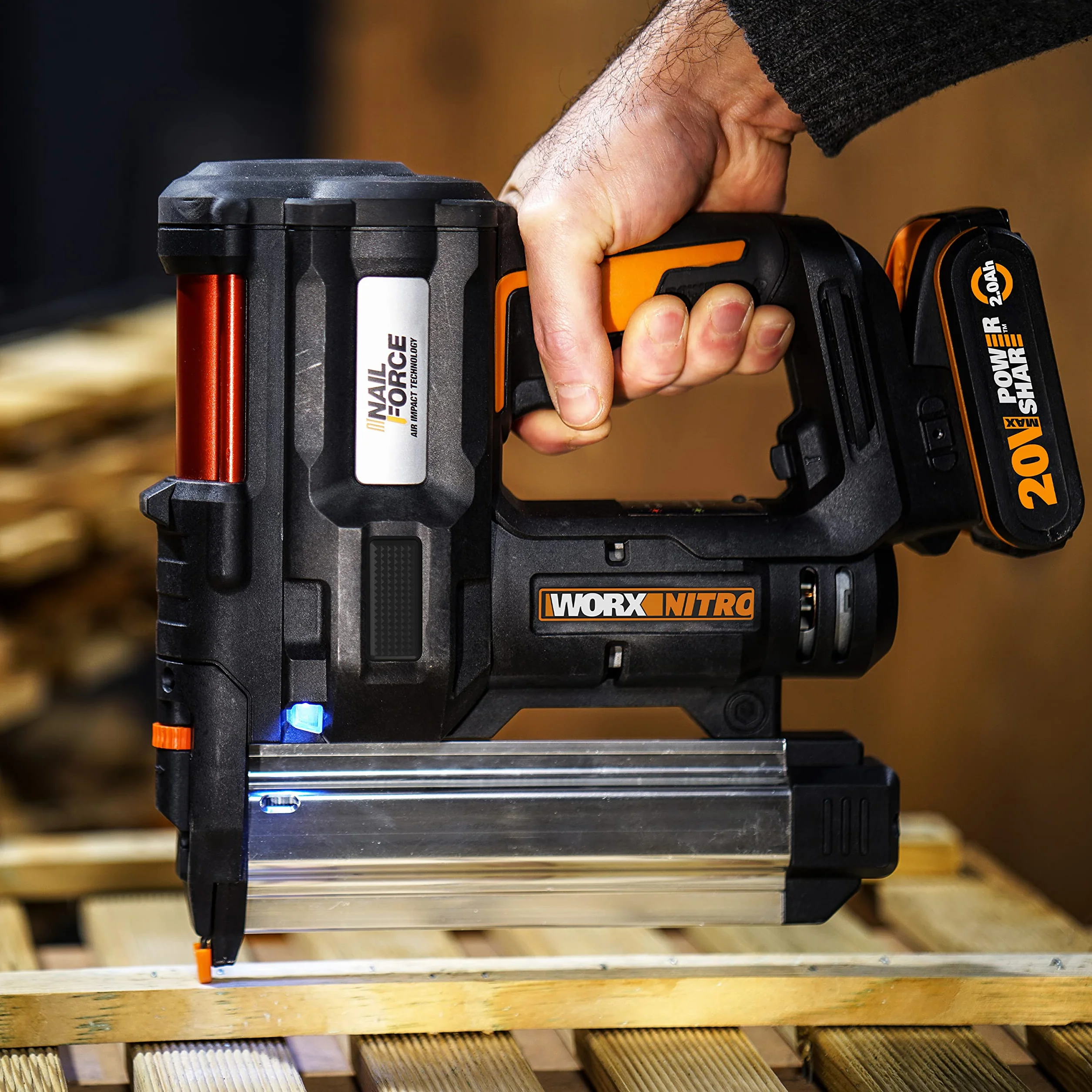 WORX WX840.9 18V (20V Max) Akumulatorowa zgrzewarka do gwoździ/zszywek - (Tylko narzędzie - Akumulator i ładowarka sprzedawane osobno)