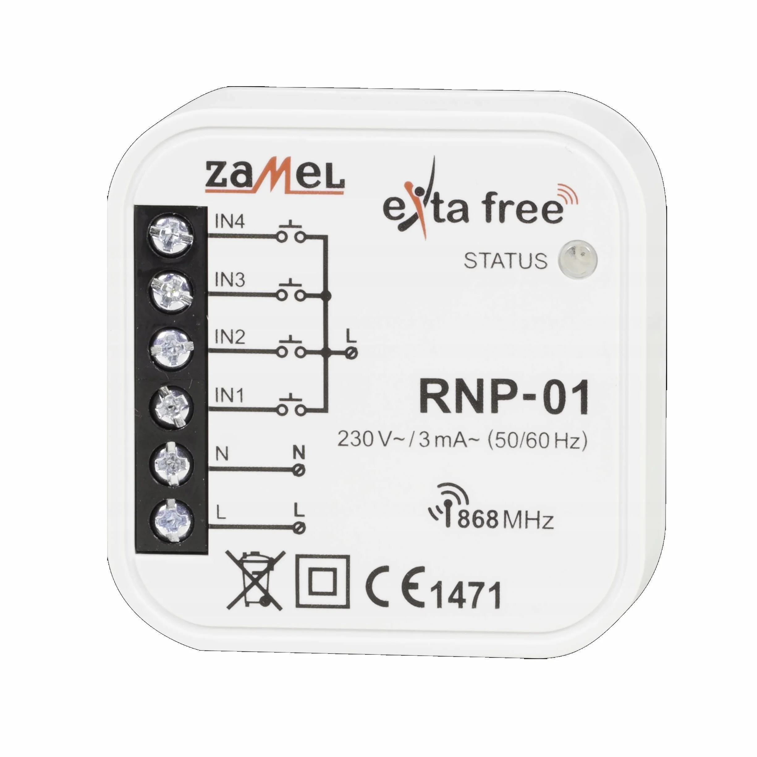 Exta free 4-kanałowy nadajnik radiowy RNP-01, 1 szt